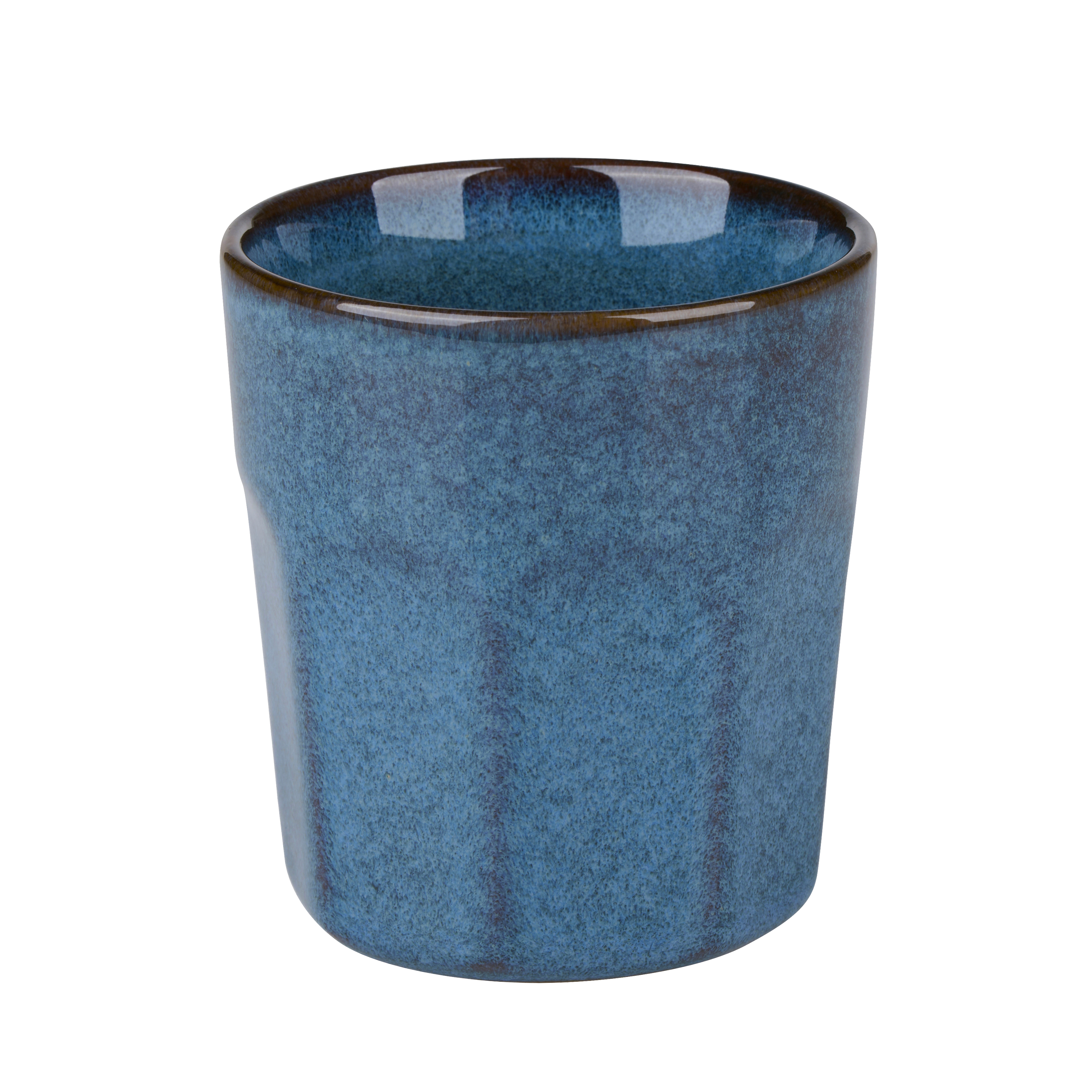 Becher Steingut 200 ml dunkelblau