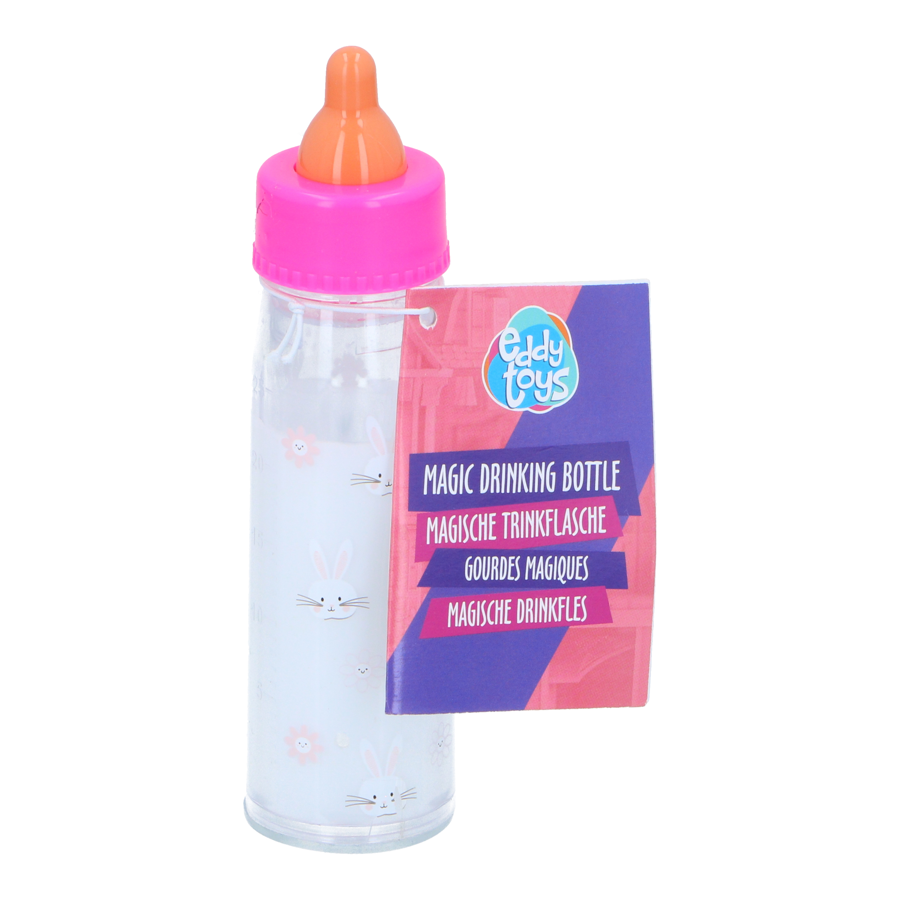 Kinderspielzeug magische Trinkflasche pink