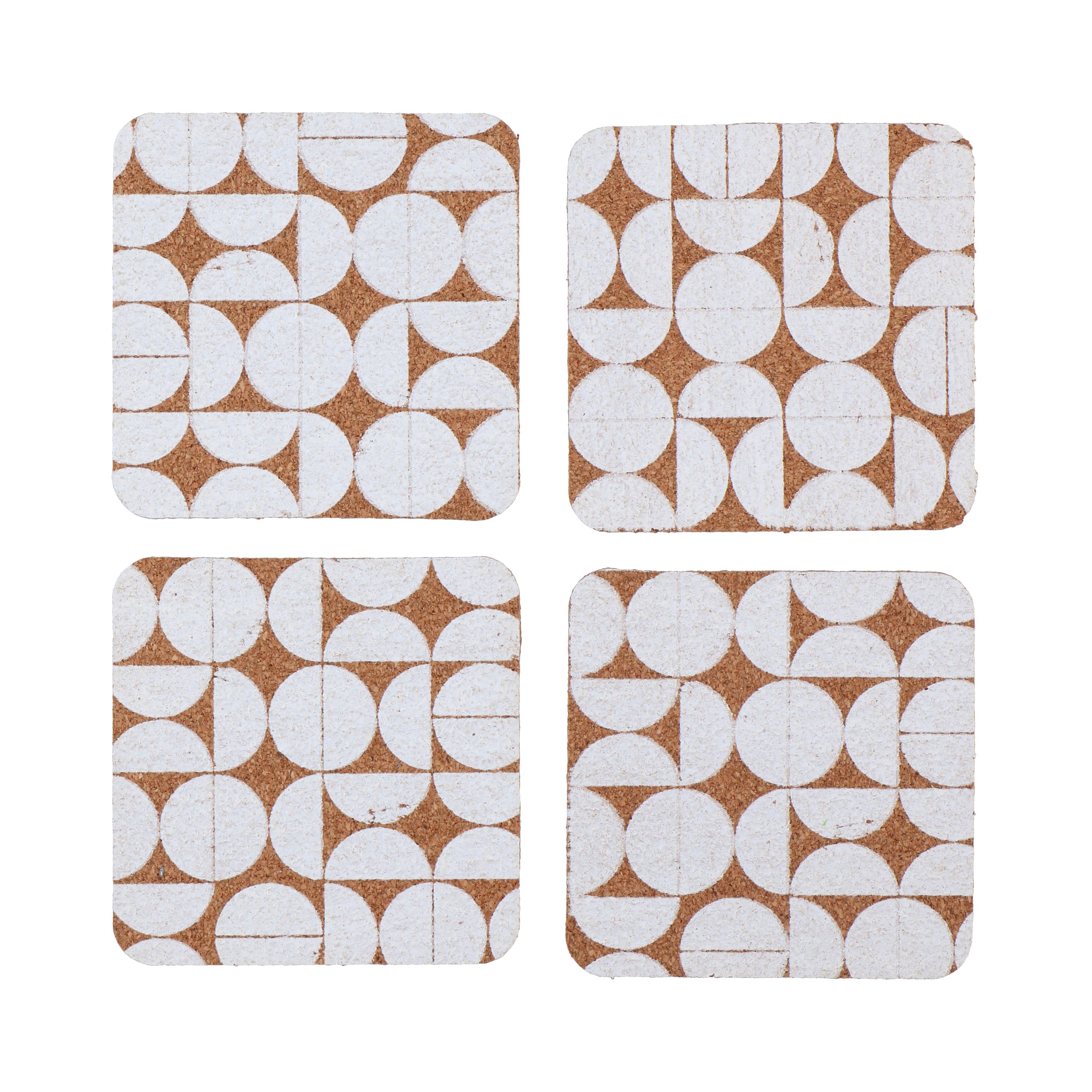 Dessous De Verre En Liège Autocollants - Lot De 24 Carrés 10x10 Cm - Réutilisables, Isothermes, Idéaux DIY