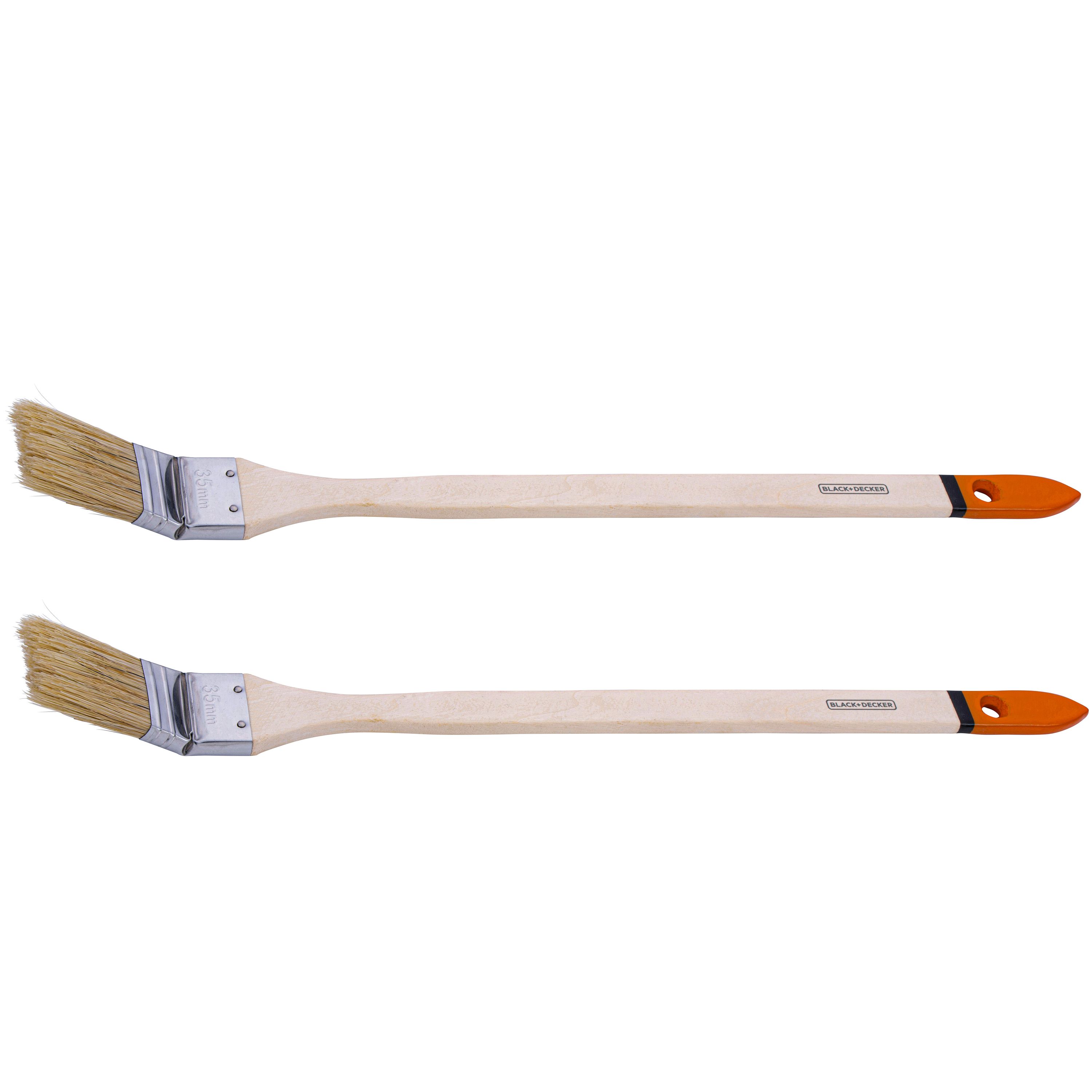 Heizkörperpinsel Set Holz 2-teilig natur