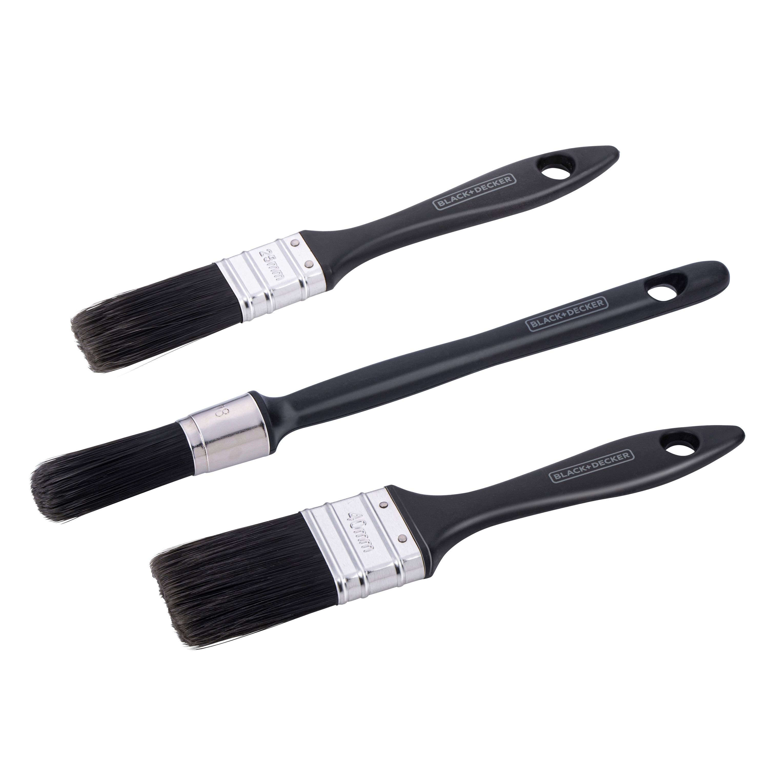 Pinsel Set 3-teilig schwarz