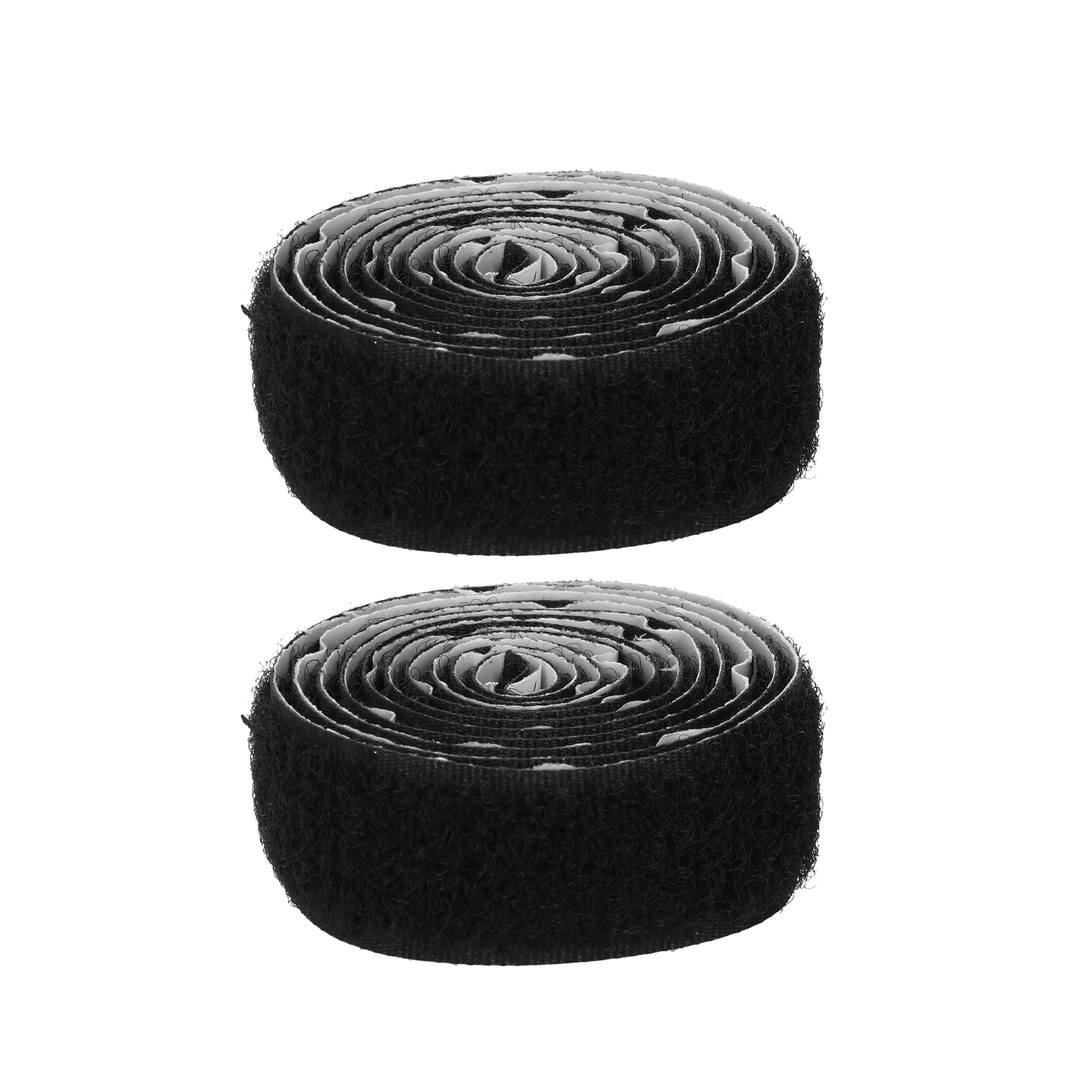 Klettband 1 m 2er Set schwarz