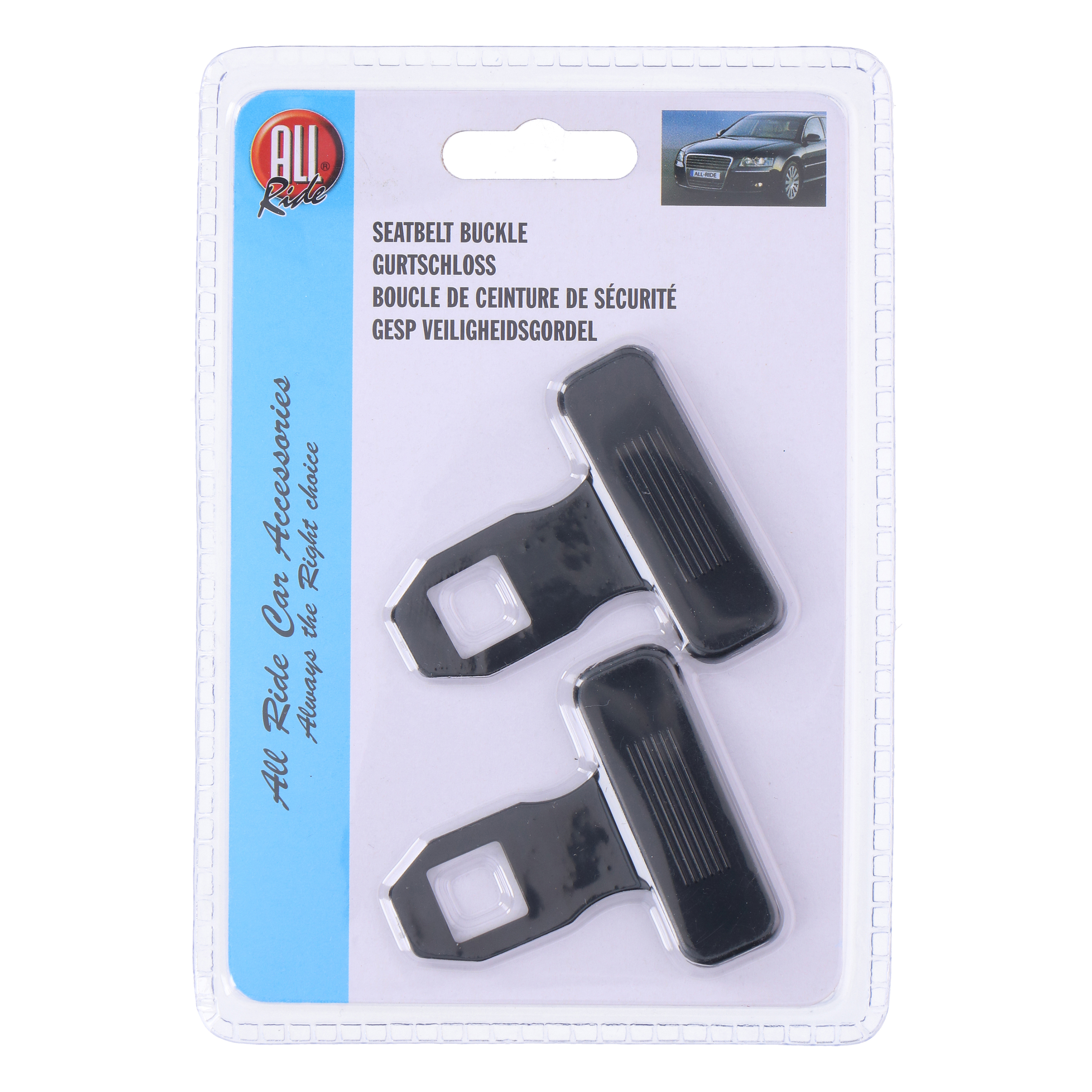 Gurtschloss Sicherheitsgurt Auto 2er Set schwarz