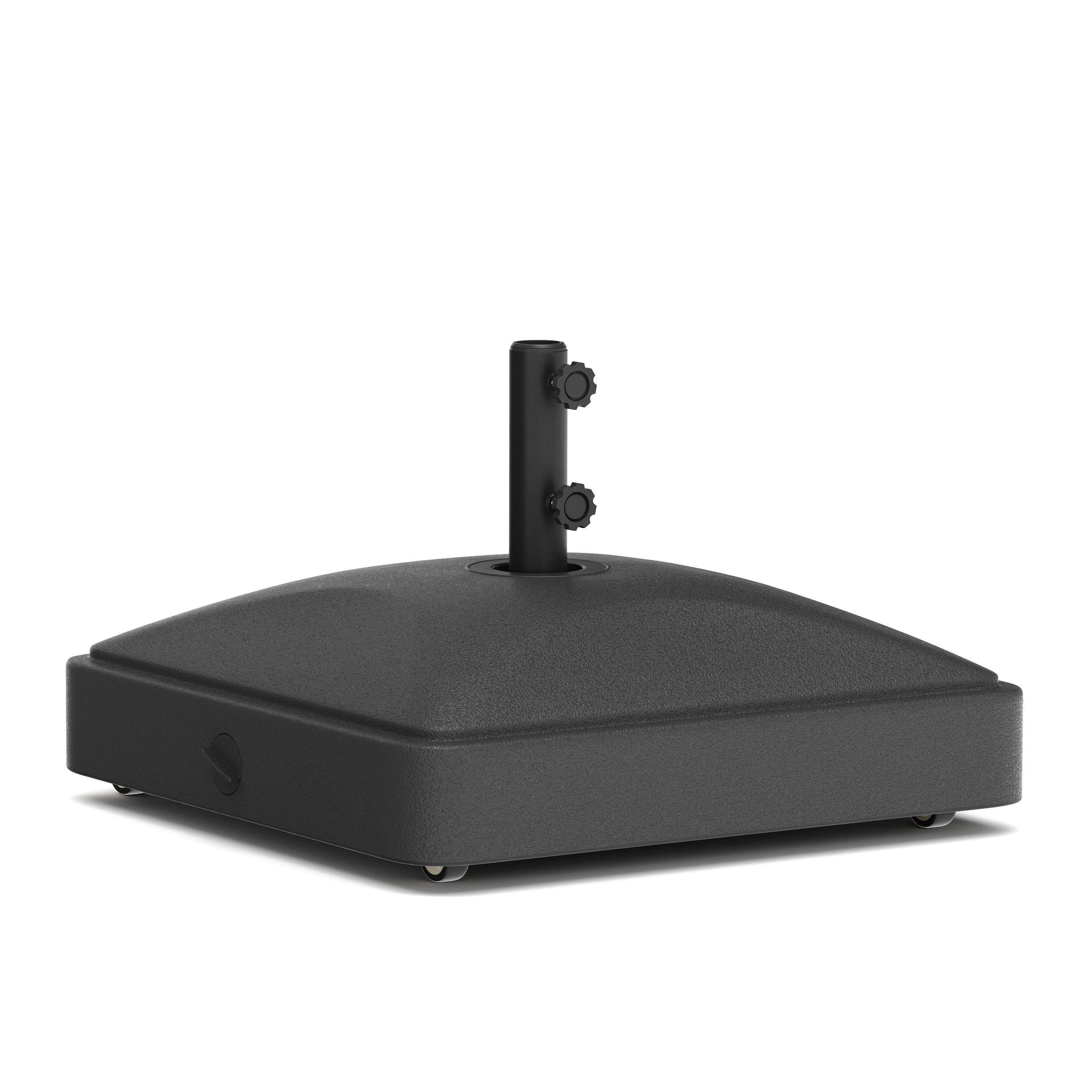 Sockel für Sonnenschirm mit Rollen 37 kg schwarz