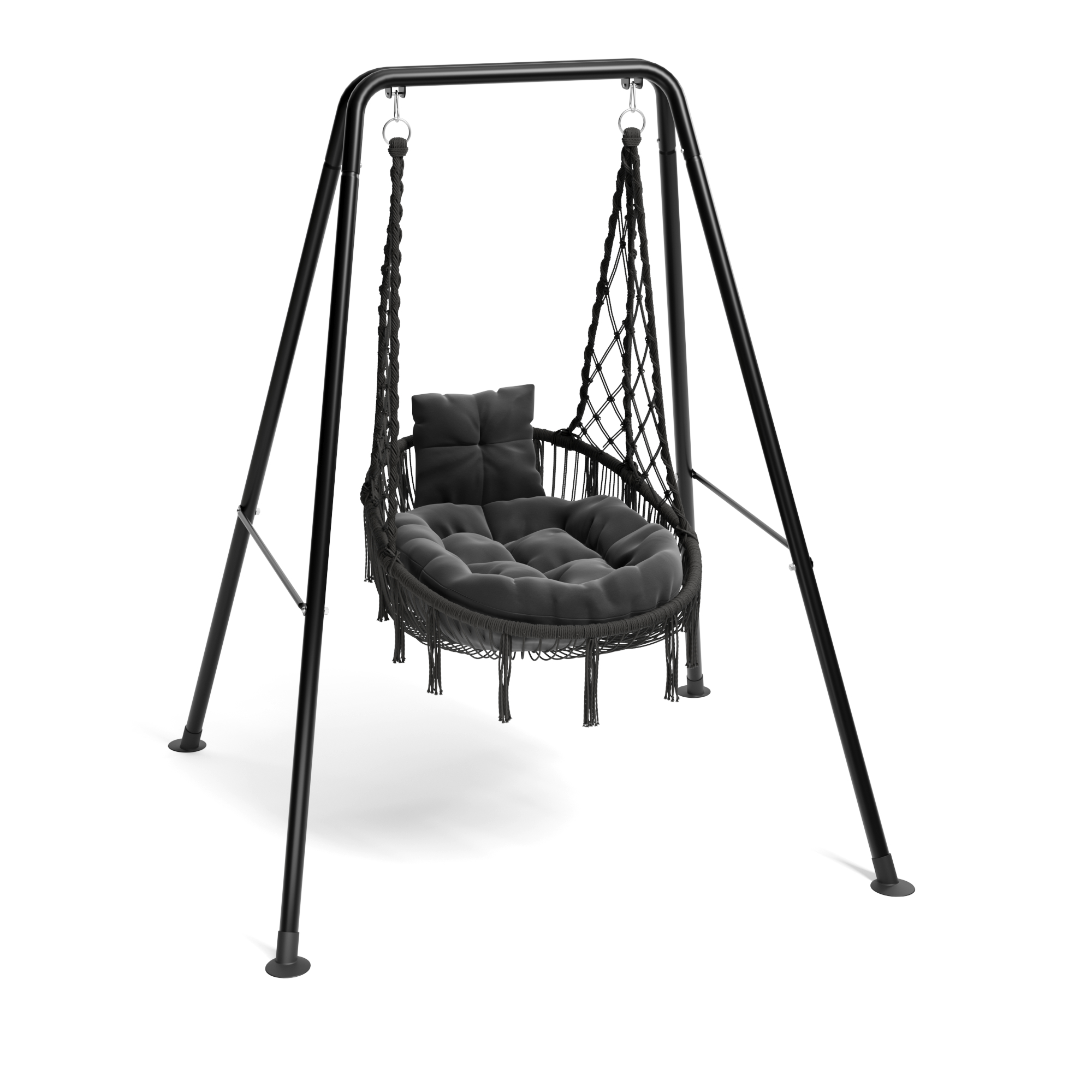 Image of Hängesessel mit Gestell SANDRA schwarz