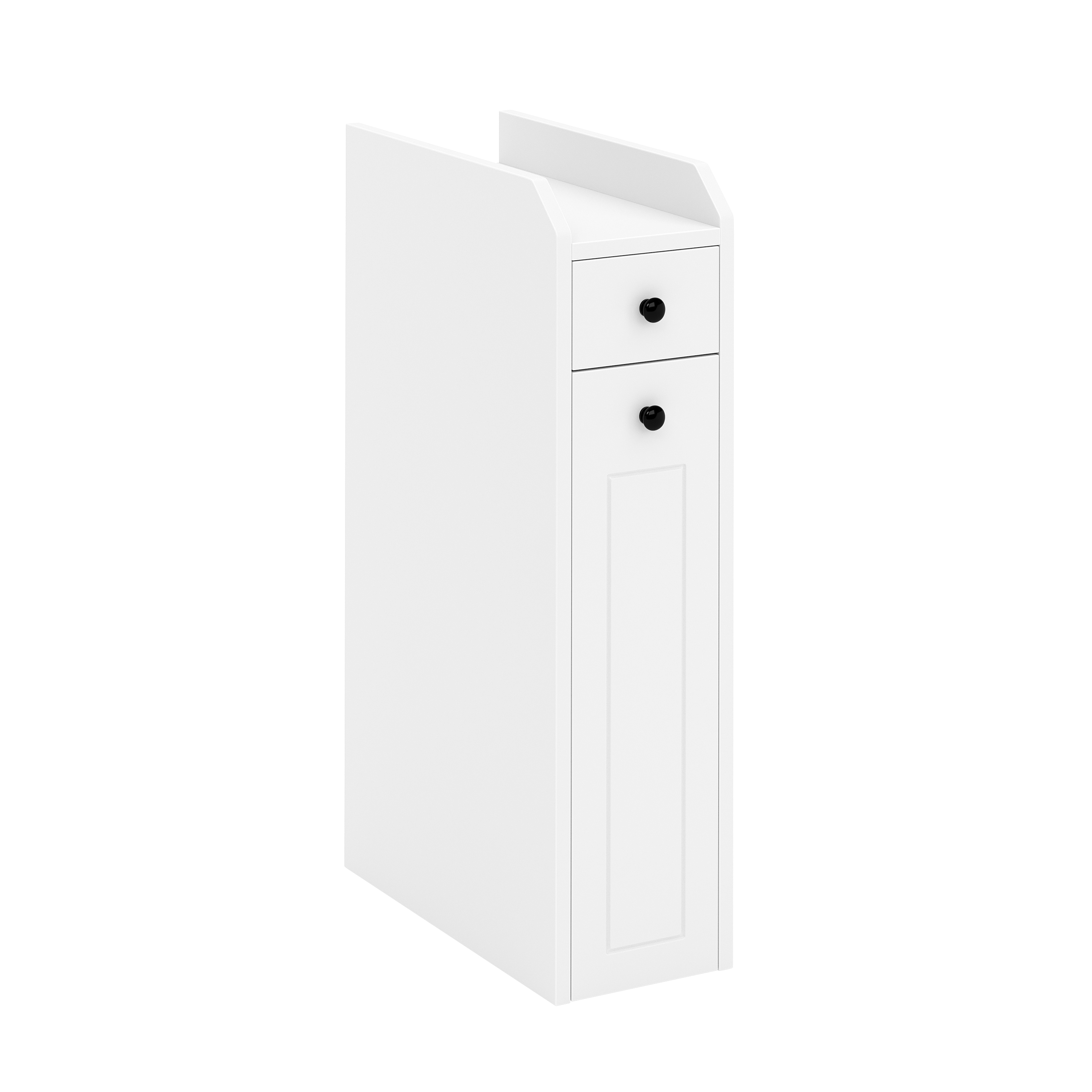 Nischenregal schmal 18 x 40 x 70 cm weiss