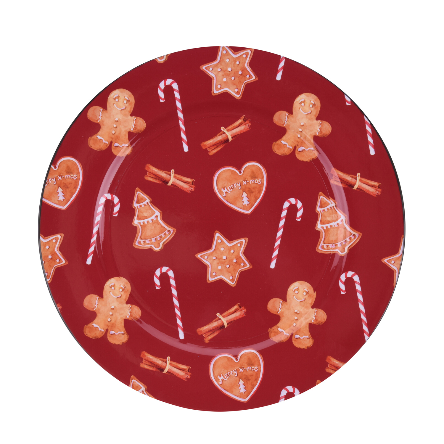 Dekoteller Unterteller Weihnachtsdeko 33 cm