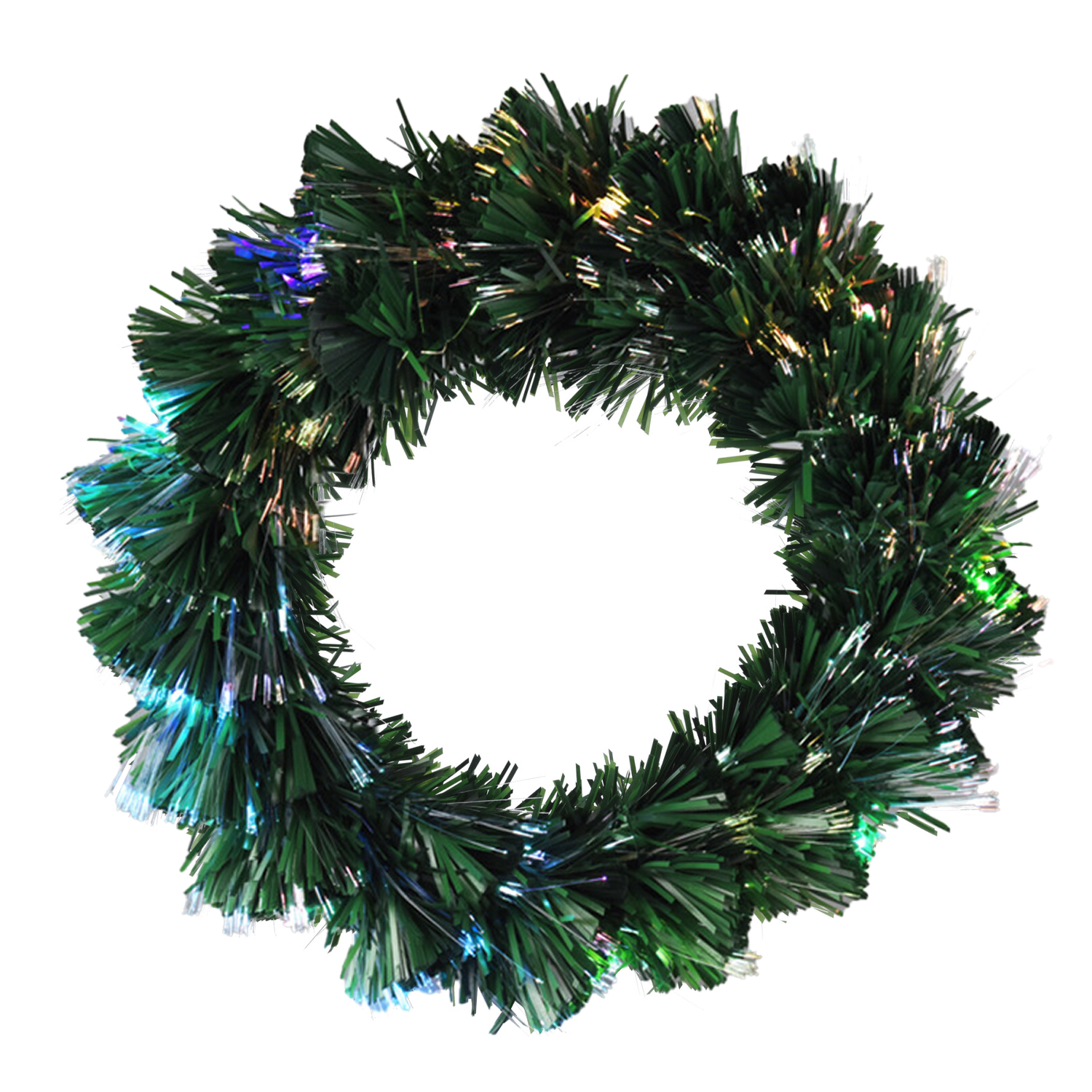 LED Adventskranz 50 cm grün