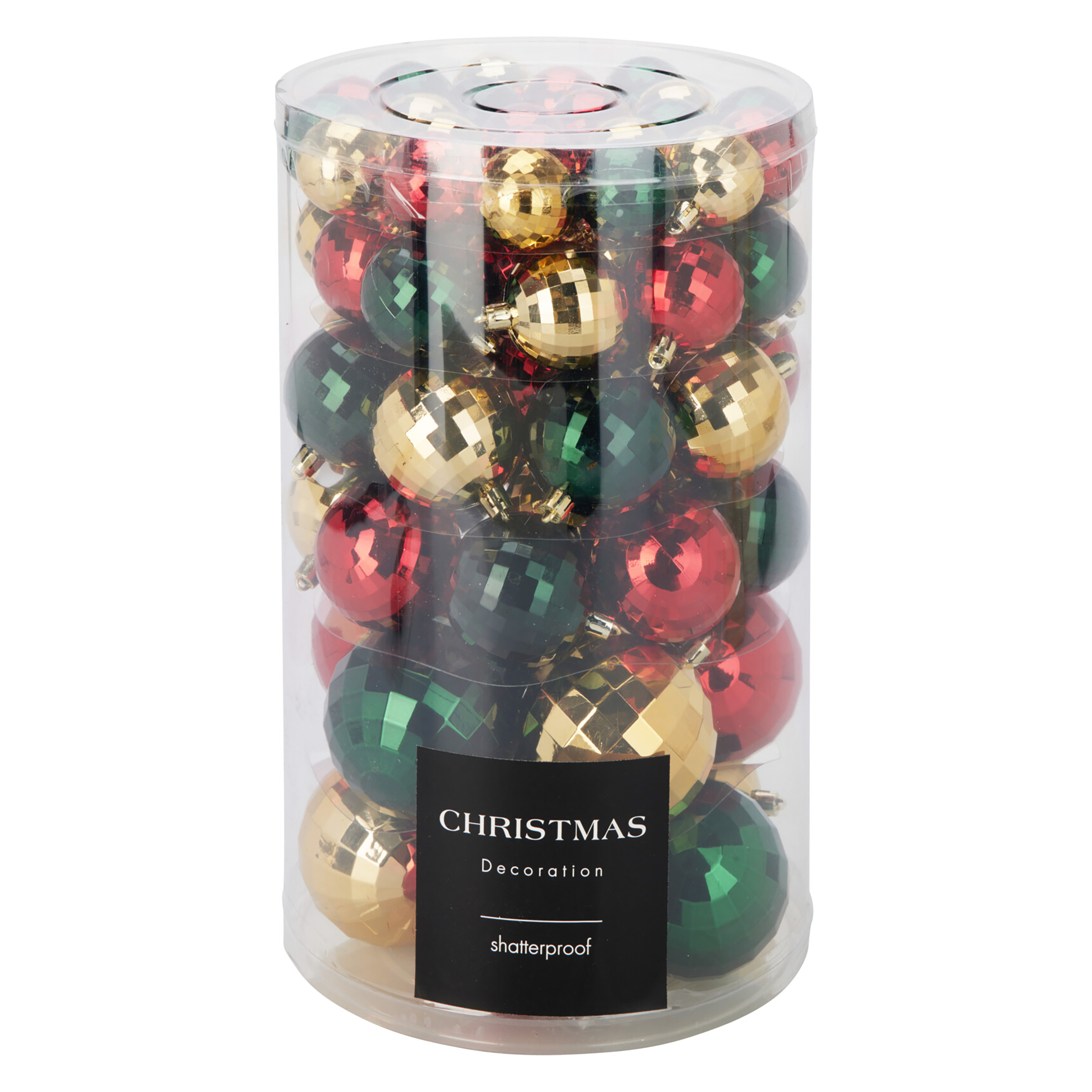 Weihnachtskugel Set 64-teilig bunt