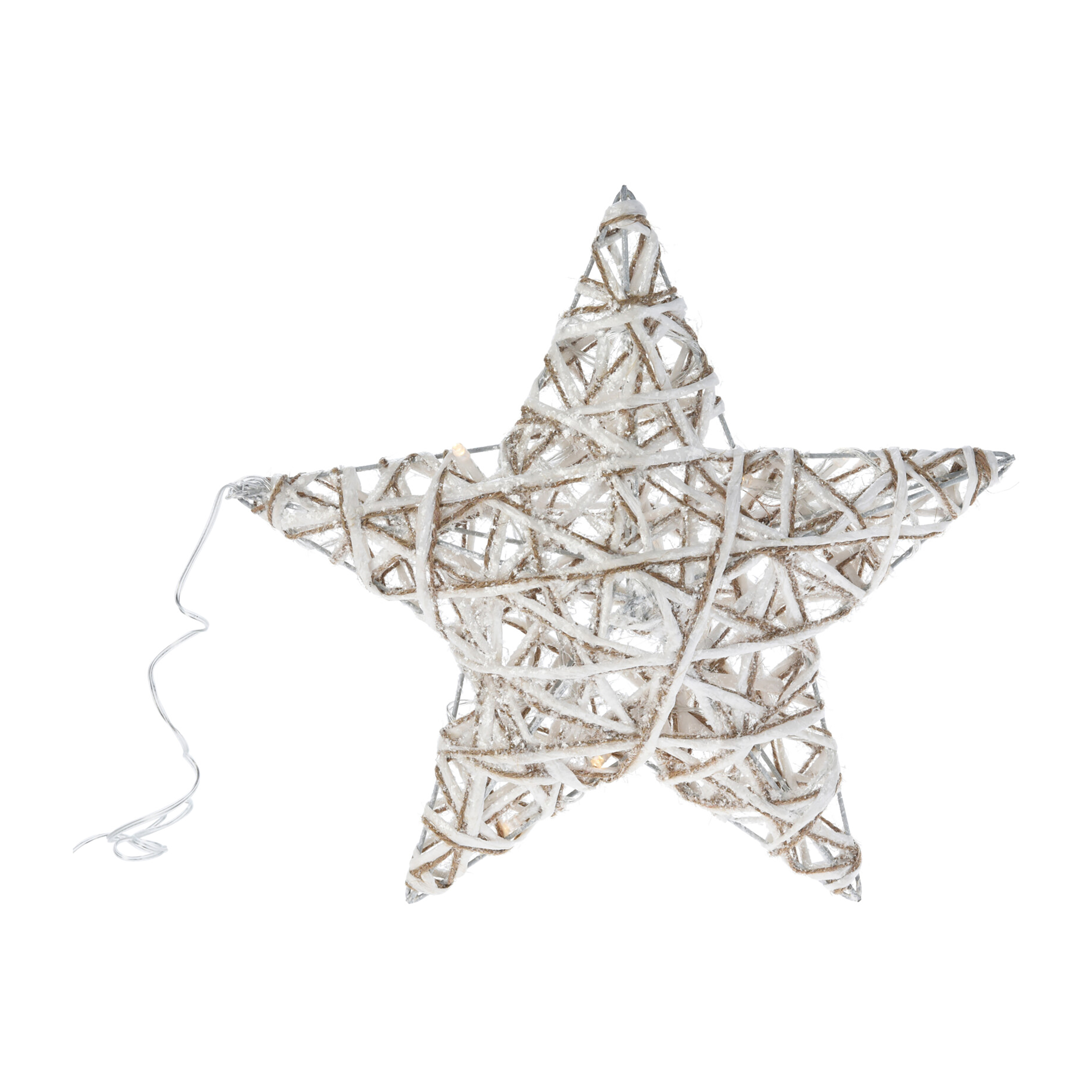 LED Stern LED 30 cm weiss/grau