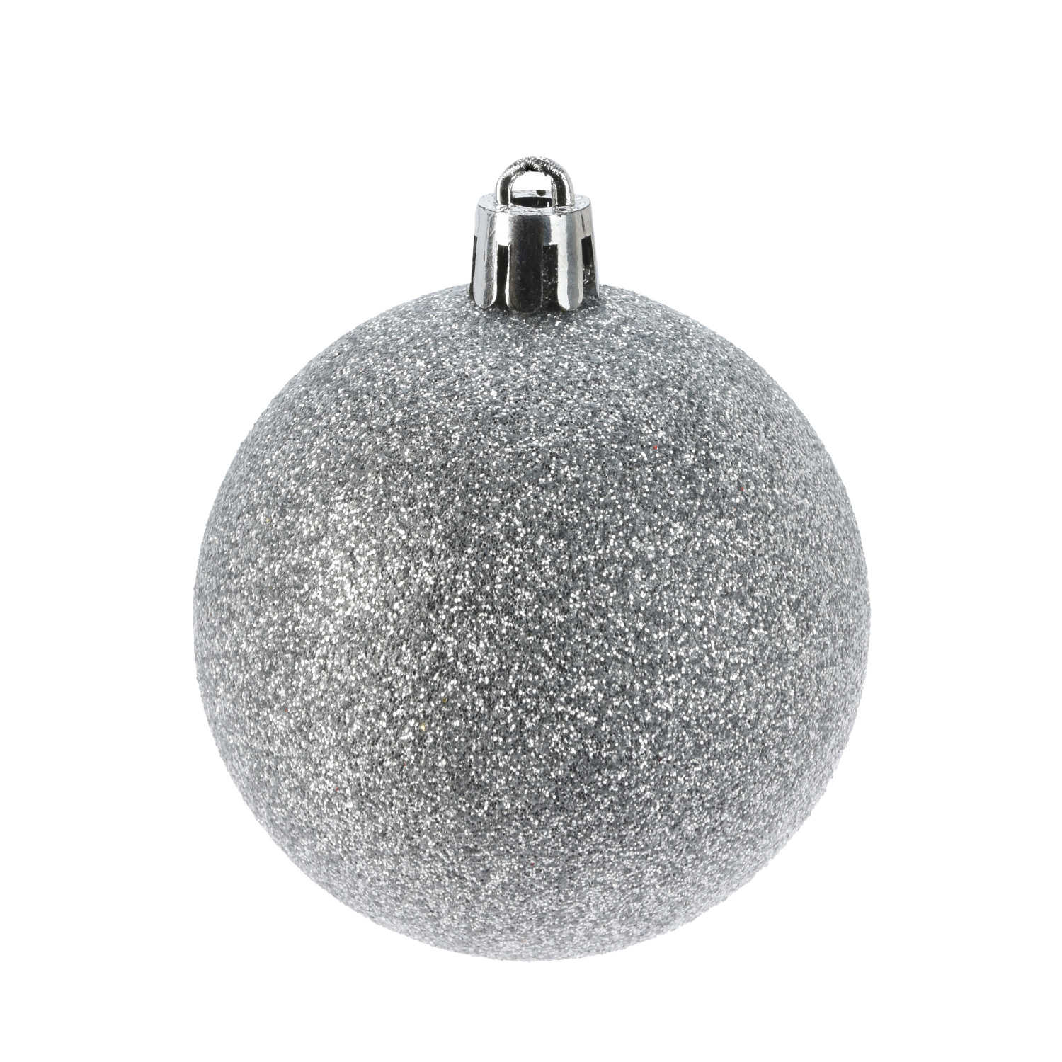 Weihnachtskugel Set 6 cm 35-teilig silber
