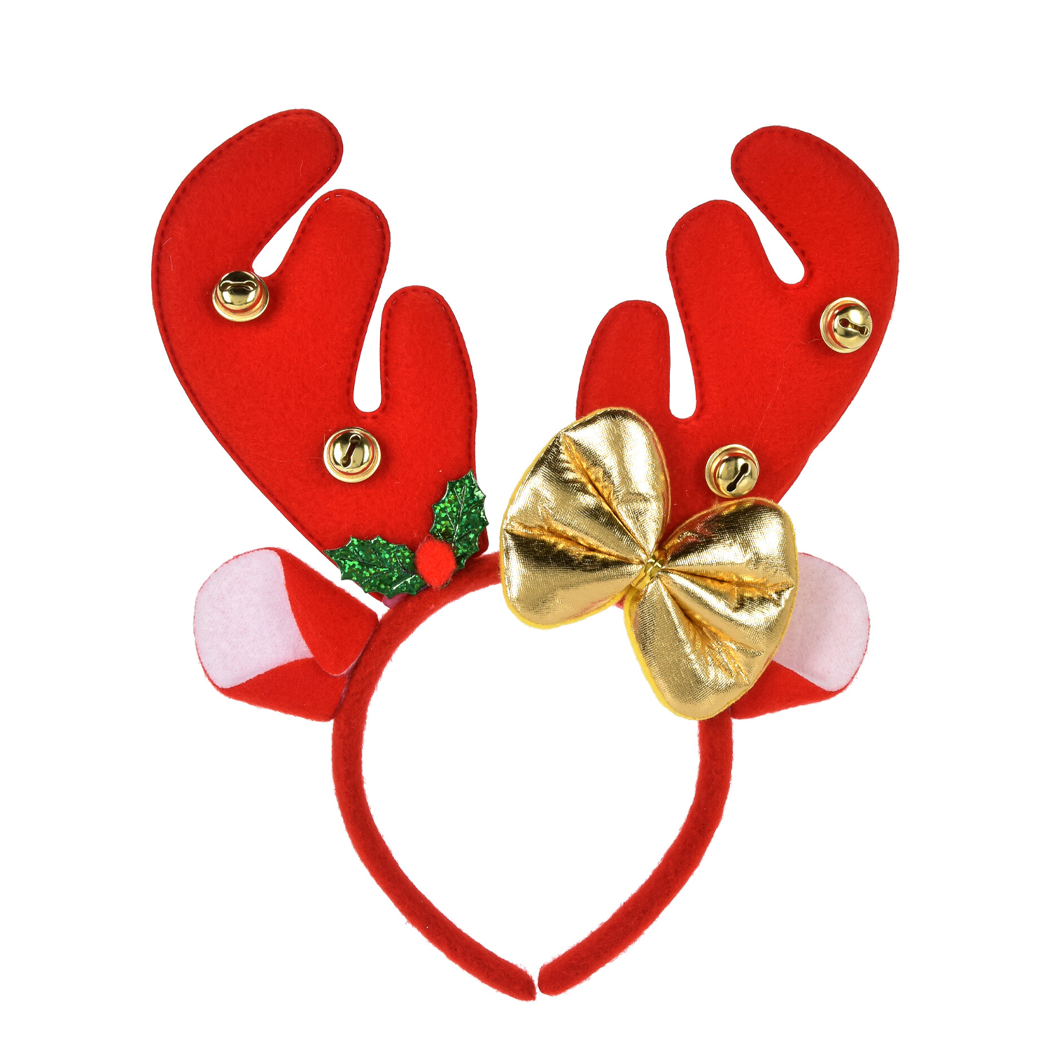 Image of Rentier Haarreif mit Glöckchen 25 cm bunt