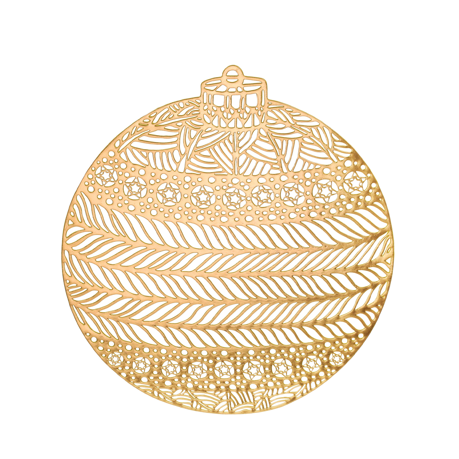 Tischset Platzset Weihnachtskugel rund 38 cm