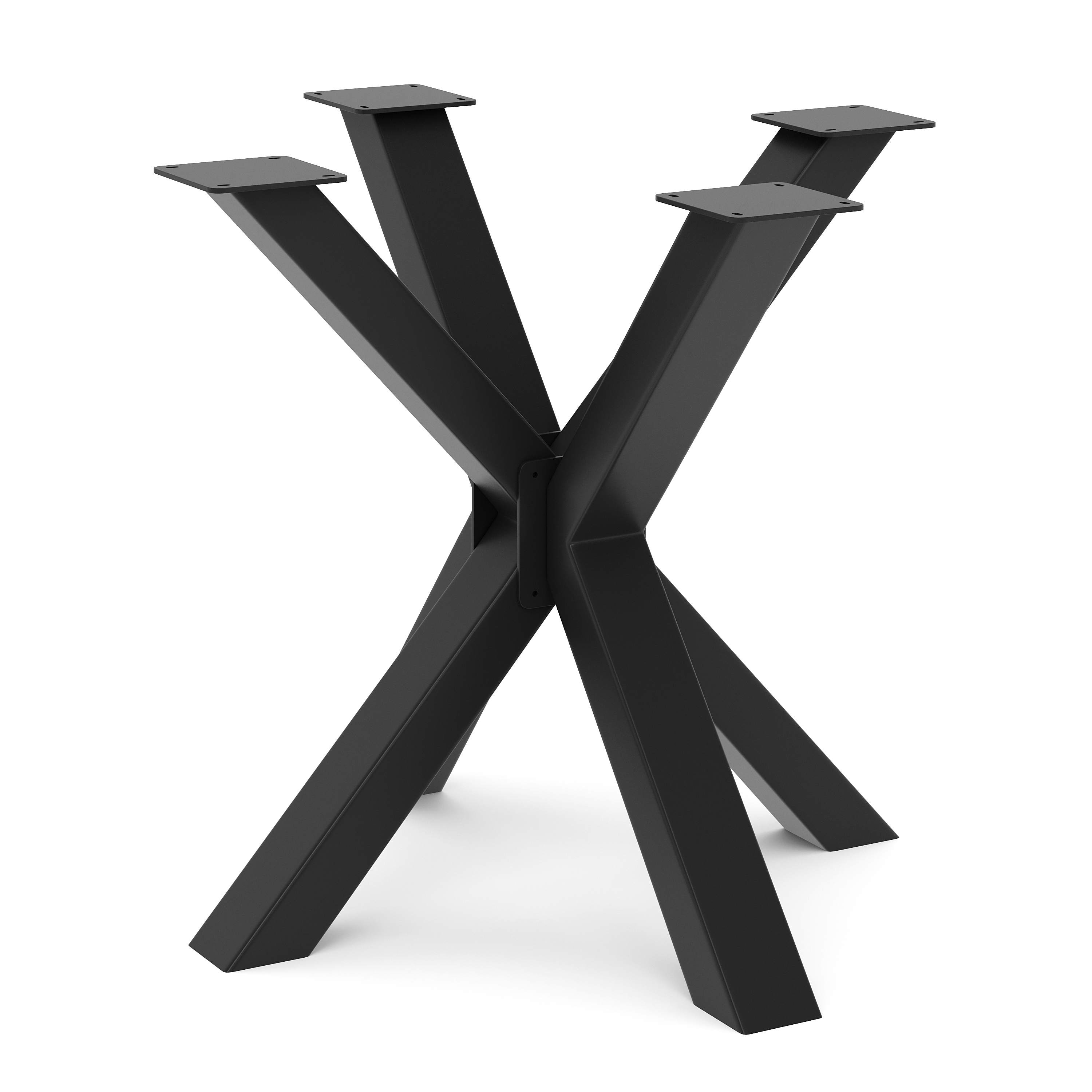 Tischgestell Stahl Spider 85 x 80 x 72 cm schwarz