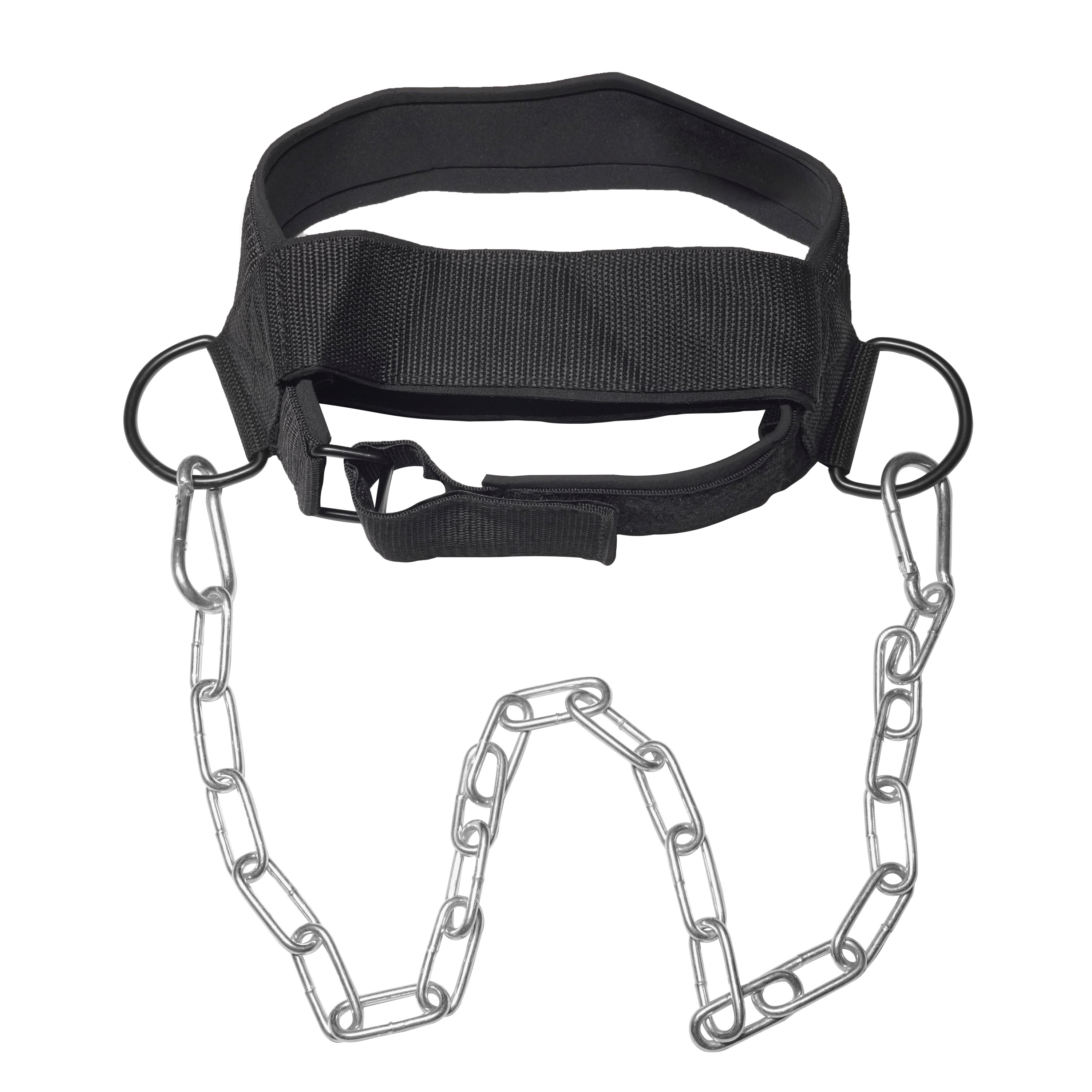 Trainingsgurt Nacken mit Kette schwarz