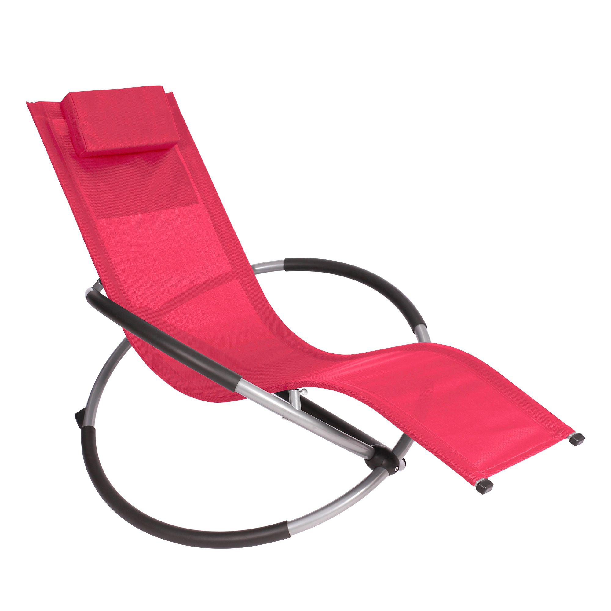 Image of Sonnenliege Schaukelstuhl SAMANA rot