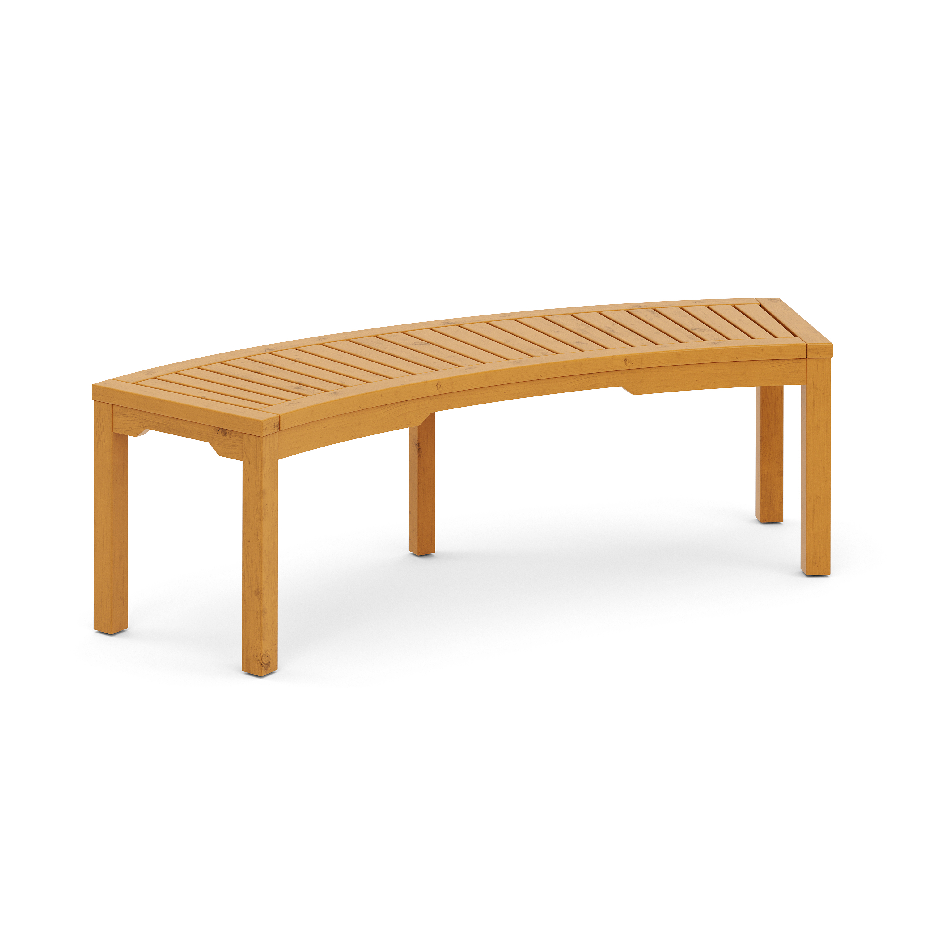 Image of Gartenbank Holz BRIARA gebogen 147 cm