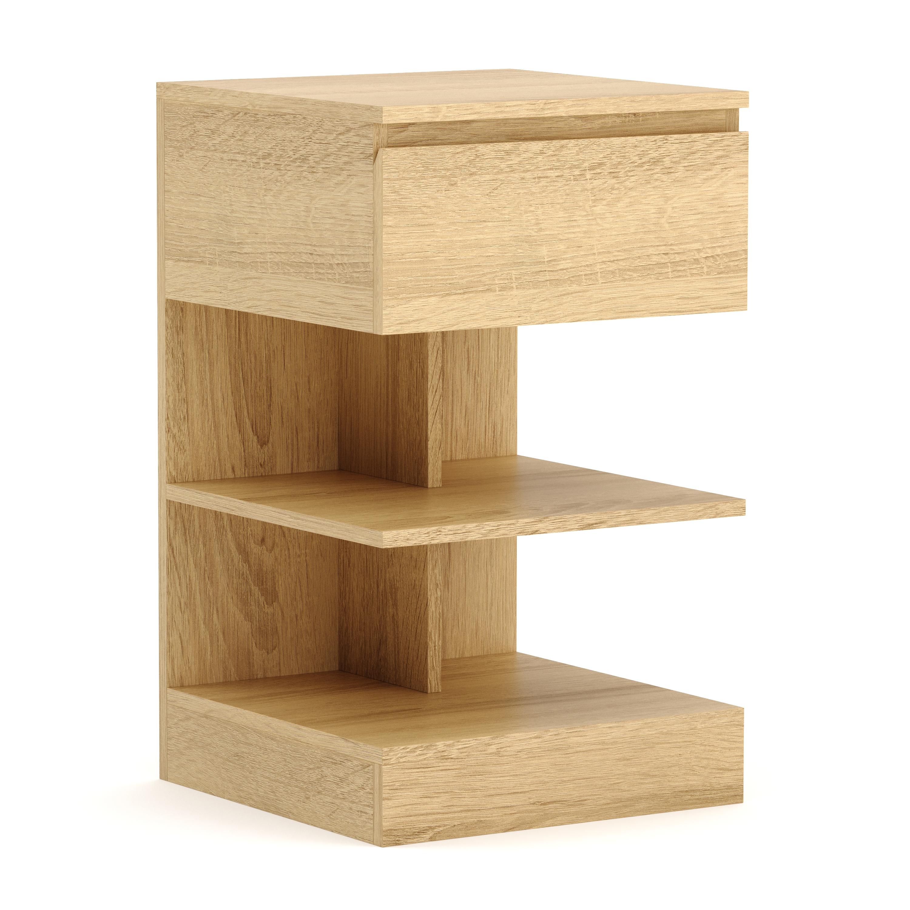 Nachttisch HIVRA mit Schublade 39 x 65 cm braun