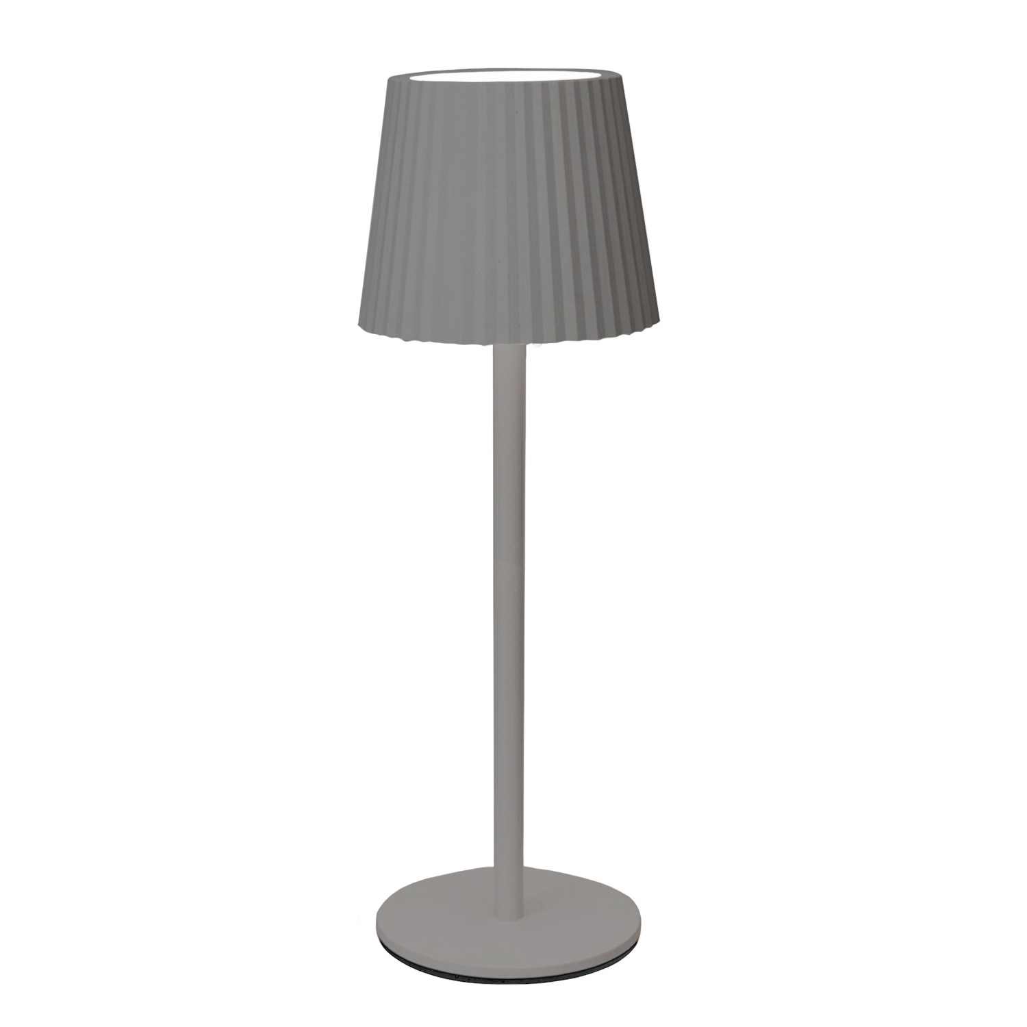 LED Tischlampe dimmbar 9 x 27 cm grau