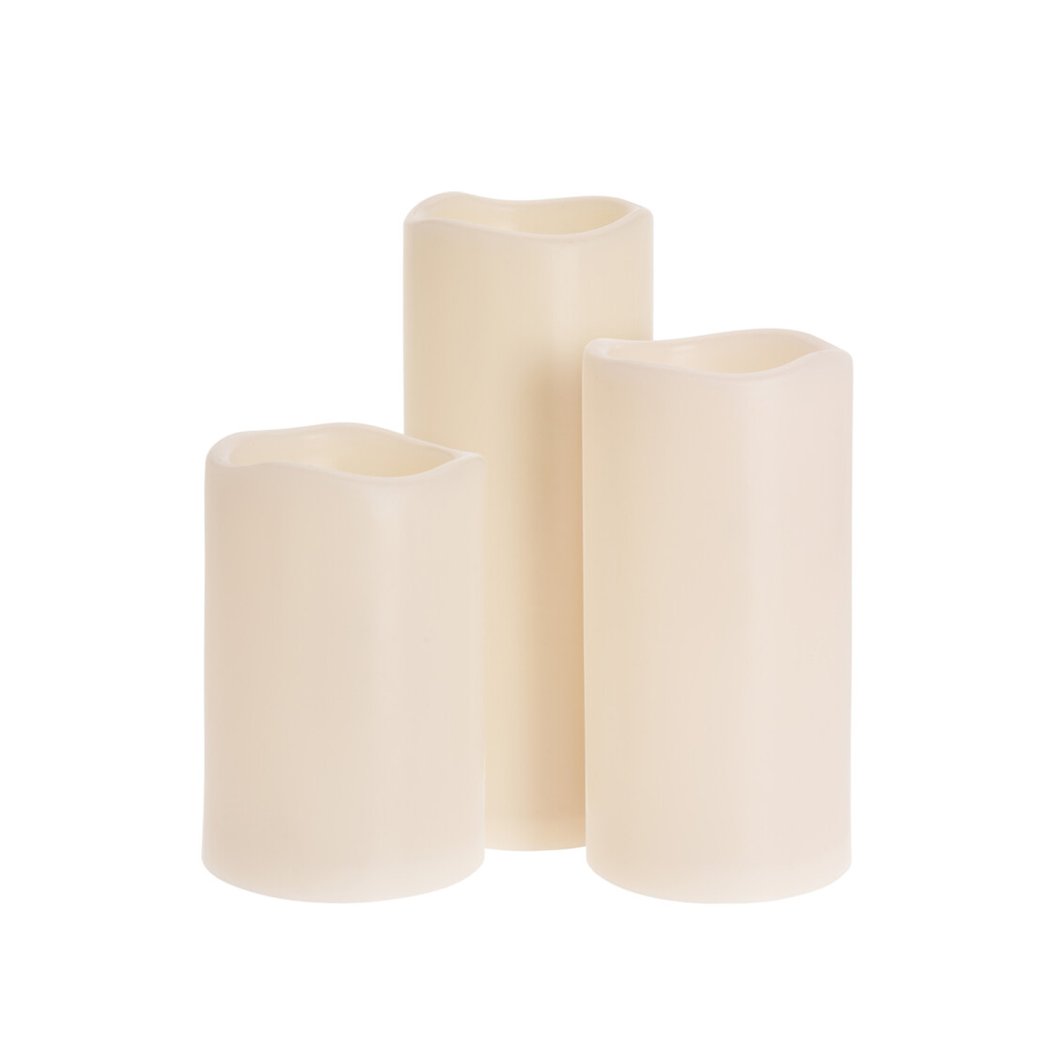 LED Kerzen Set 3-teilig elfenbein