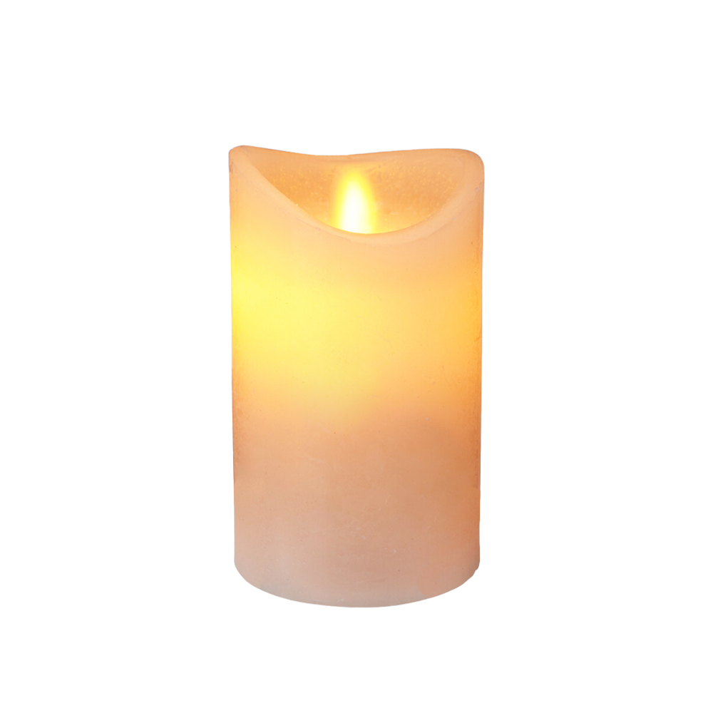 LED Kerze 7.5 x 12.5 cm weiss