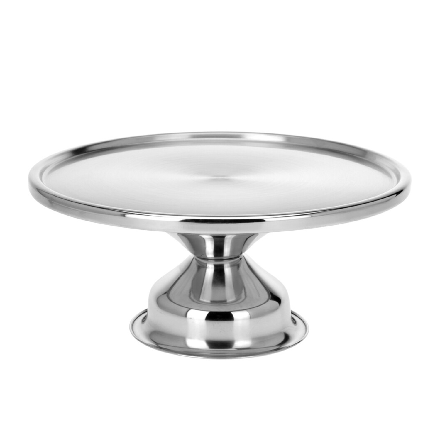 Image of Kuchenplatte Edelstahl 33 cm silber