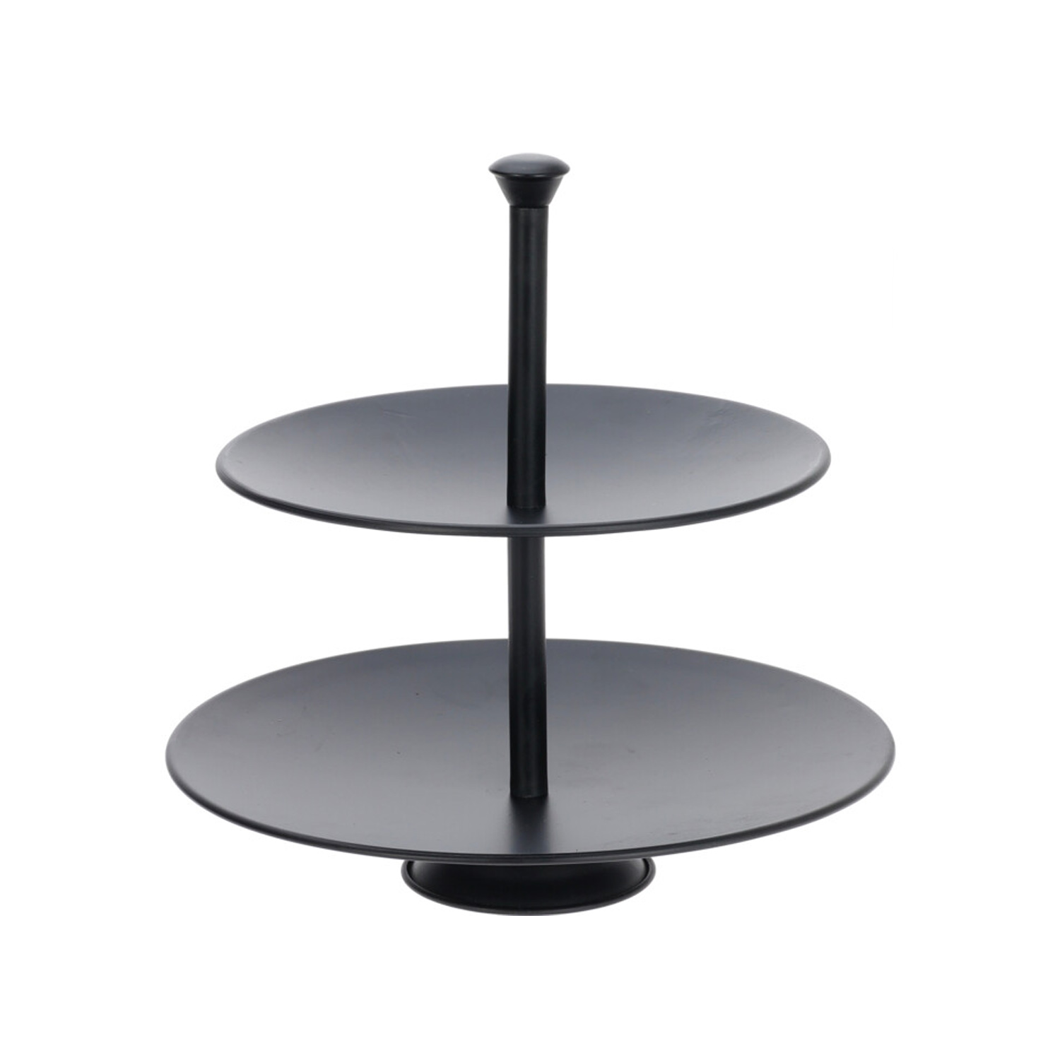 Etagere 2-stöckig 26 cm schwarz