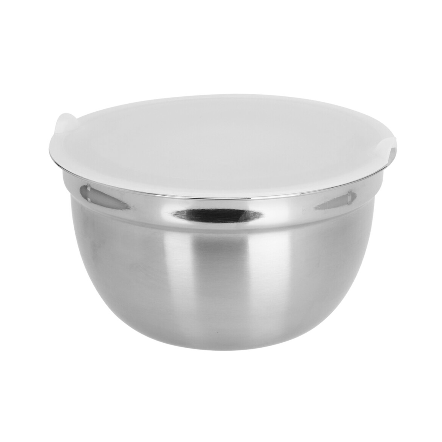 Rührschüssel Set Edelstahl mit Deckel 6-teilig silber