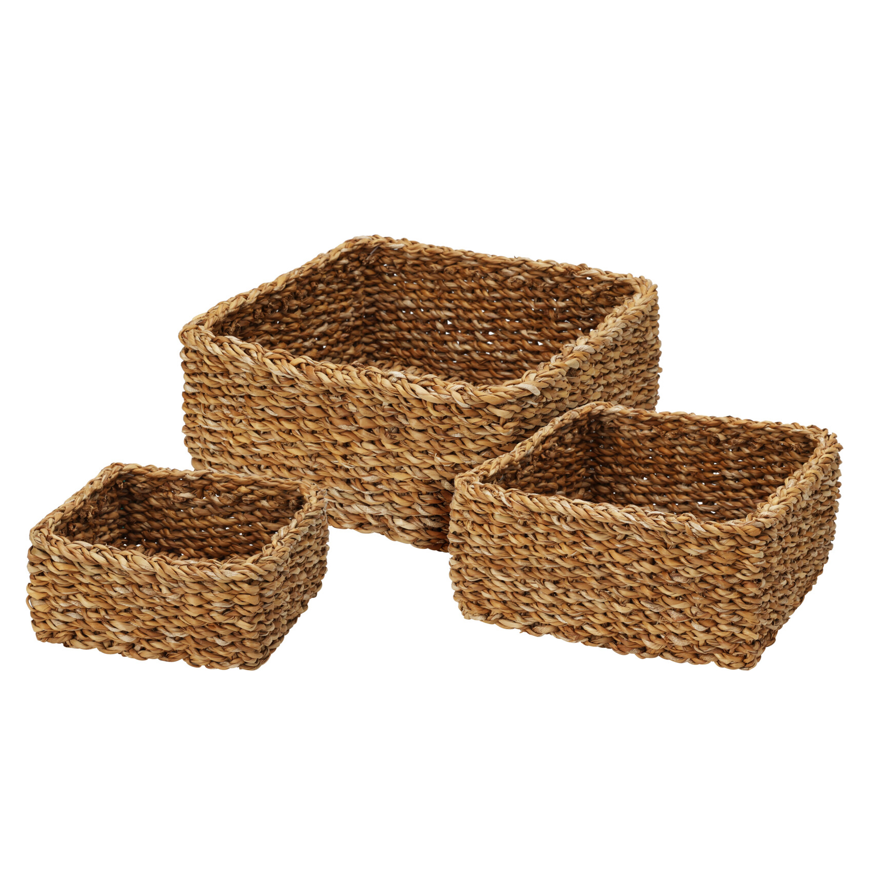 Image of Aufbewahrungskorb Set 3-teilig braun