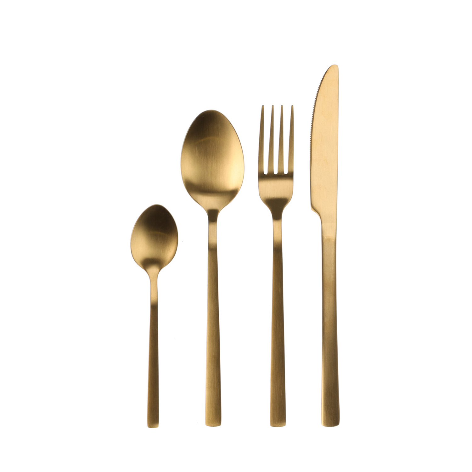 Besteck Set 16-teilig gold
