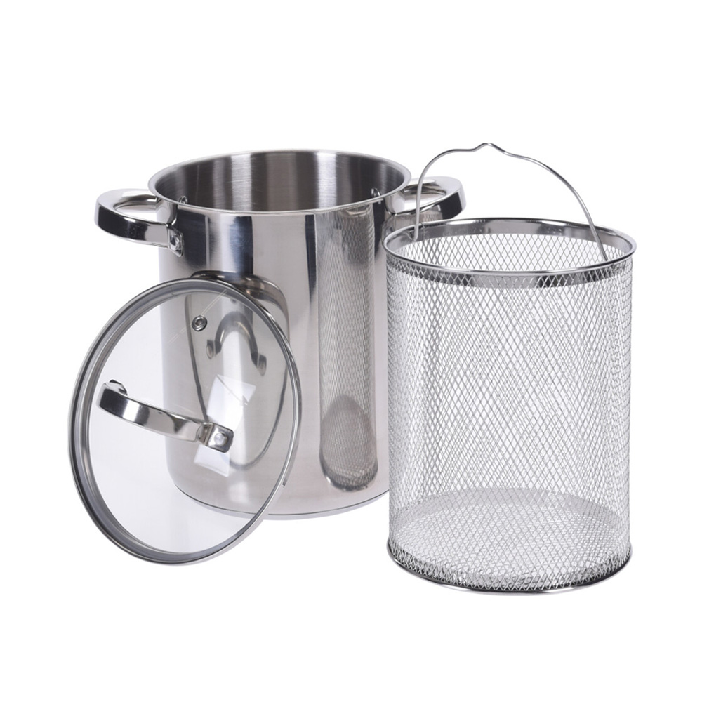 Image of Spargeltopf Edelstahl 16 x 21 cm silber