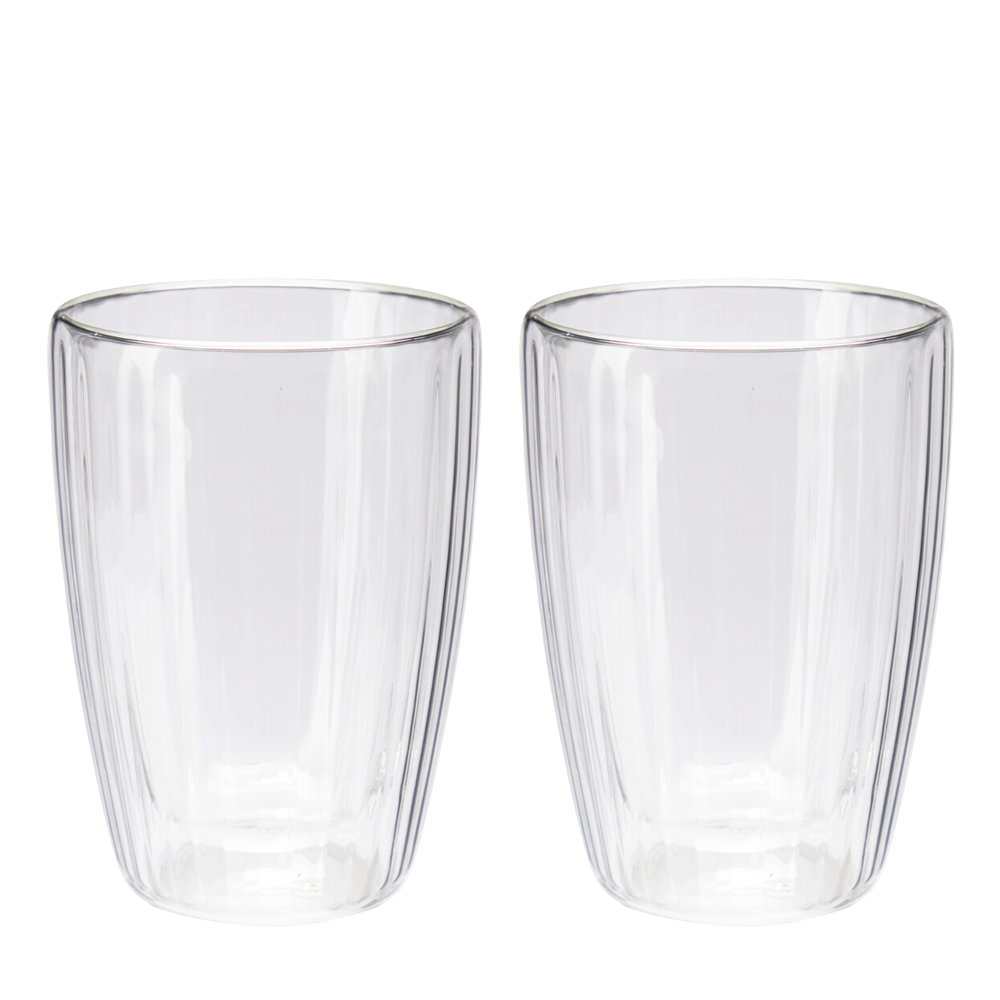 Kaffeeglas doppelwandig 2er Set 350 ml