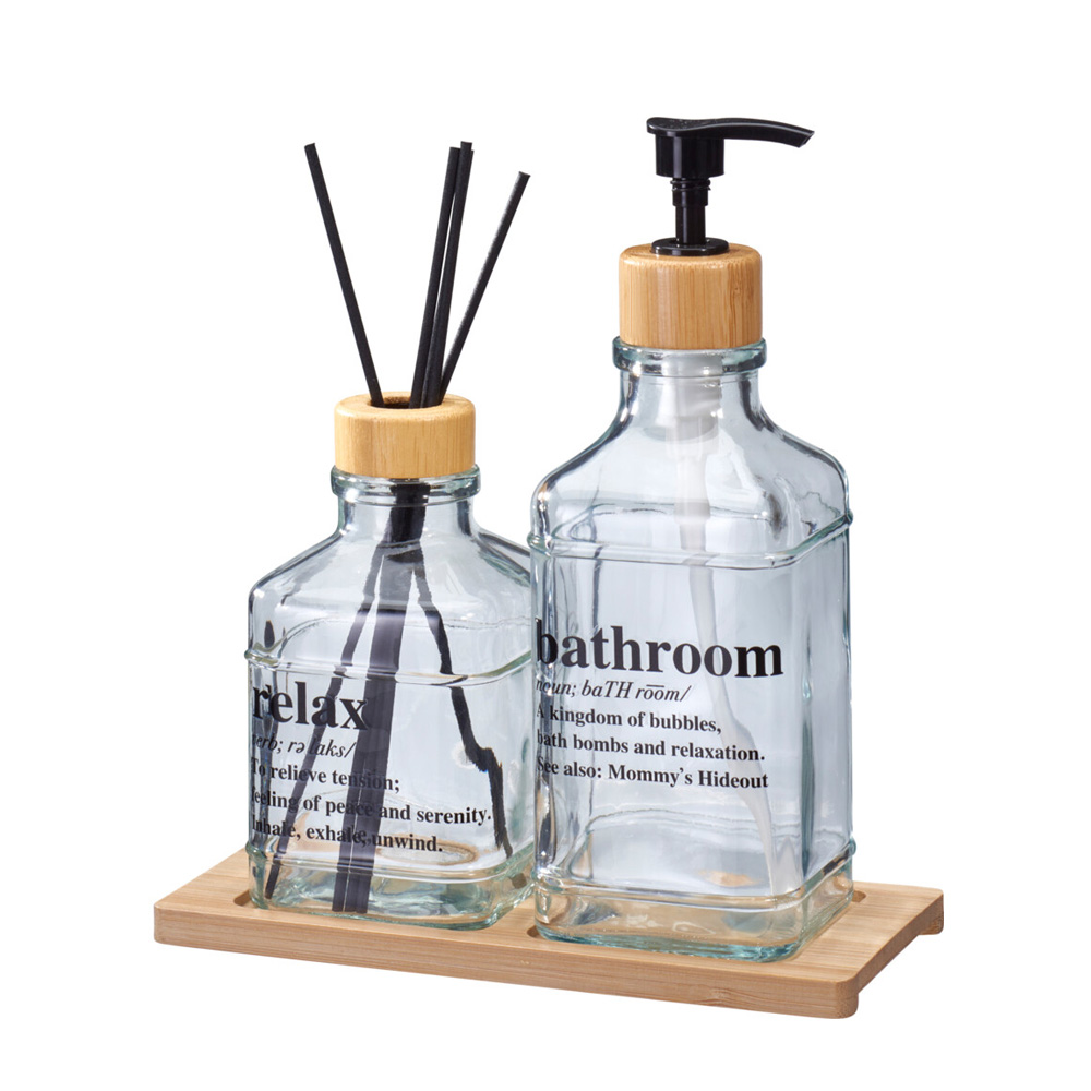 Badezimmer Set Glas 8-teilig