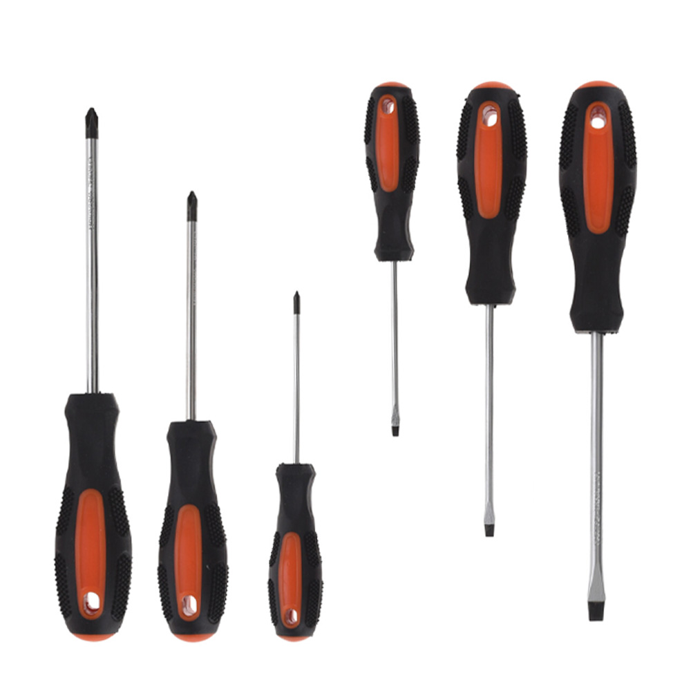 Schraubenzieher Set 6-teilig schwarz/orange
