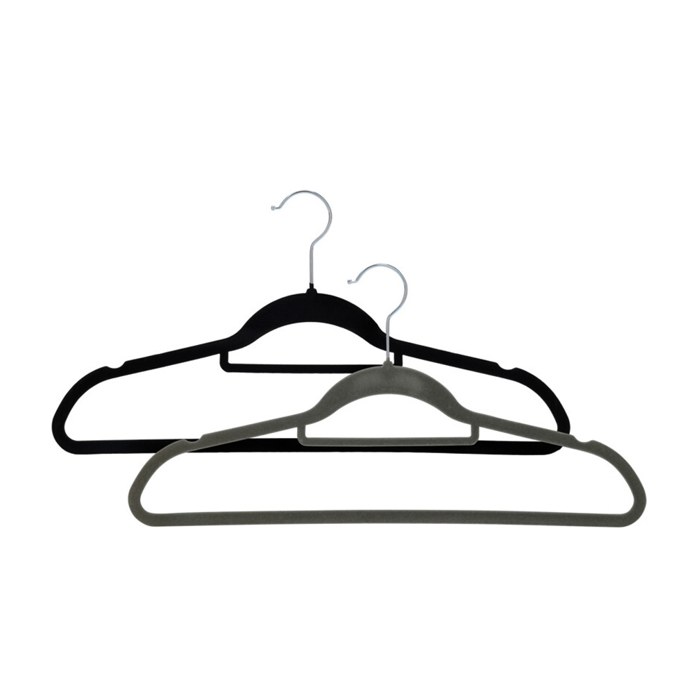 Image of Kleiderbügel Set 20-teilig schwarz/grau