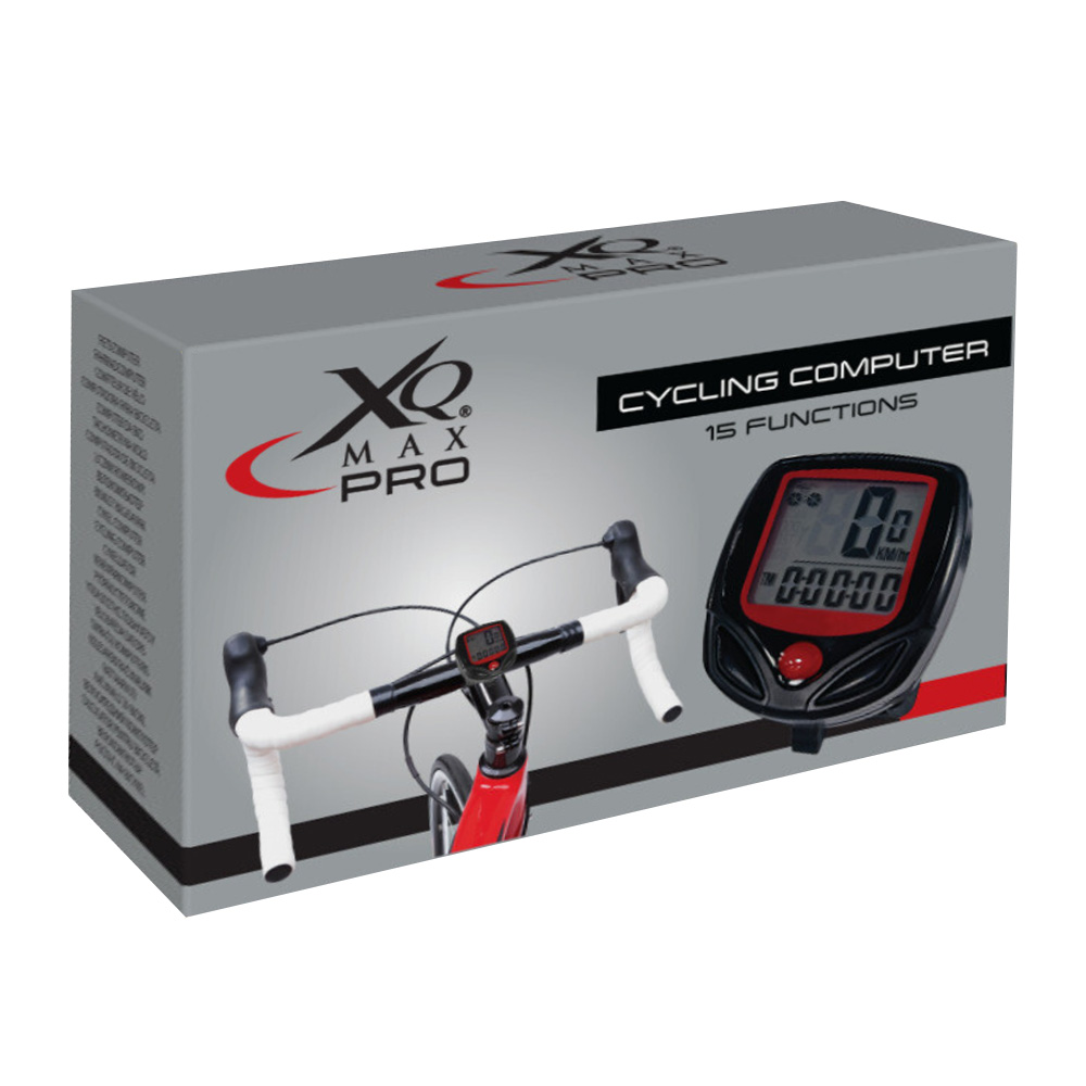 Fahrradcomputer 45 x 45 mm schwarz