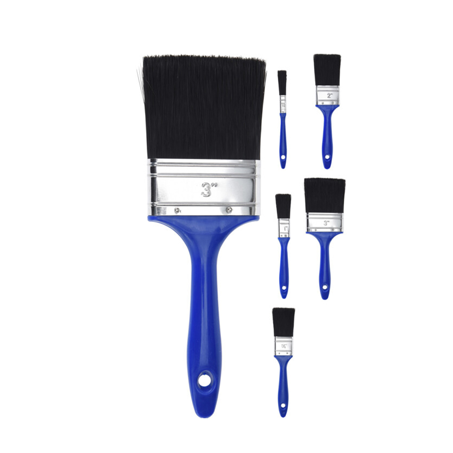 Pinsel Set 15-teilig blau/schwarz