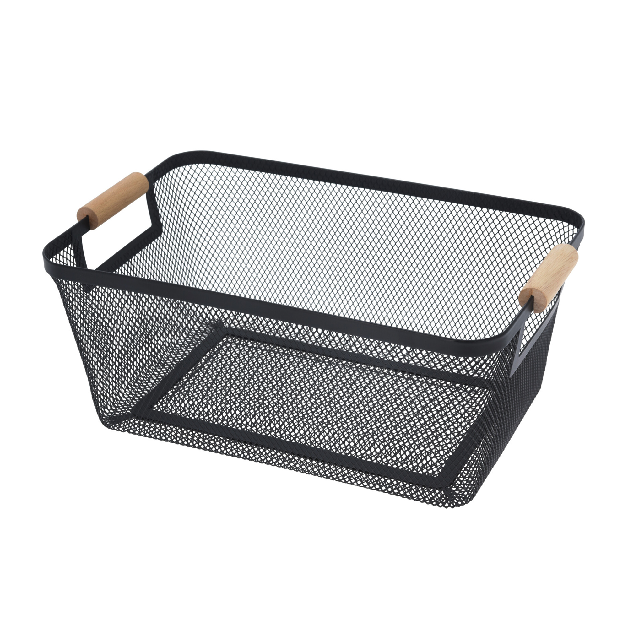 Korb Eisen 35 x 23 x 16 cm schwarz