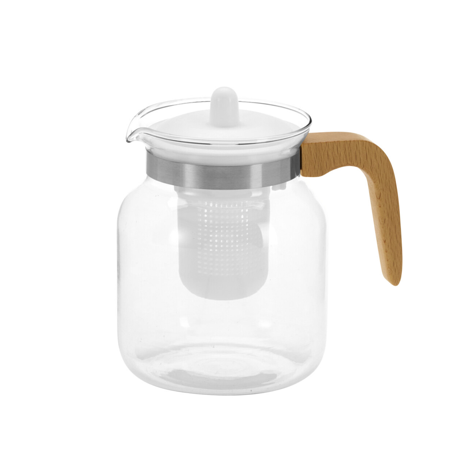 Teekanne Glas 1.5L weiss