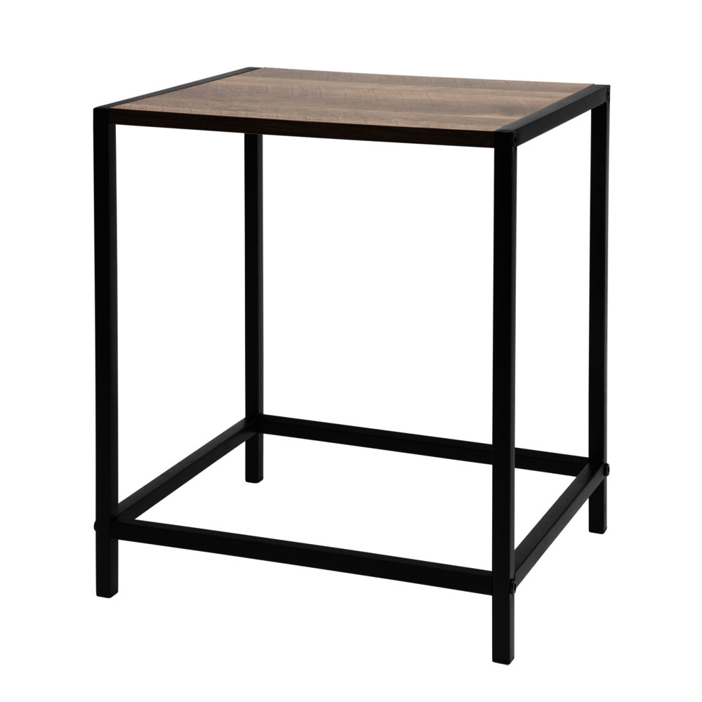Beistelltisch Eisen 32 x 28 x 37 cm schwarz/braun