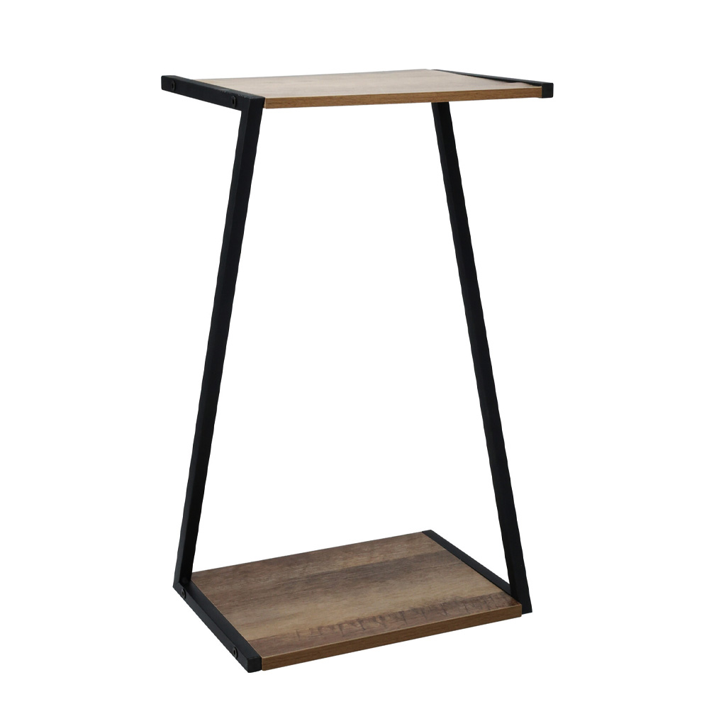 Beistelltisch 29 x 20 x 50 cm schwarz/braun