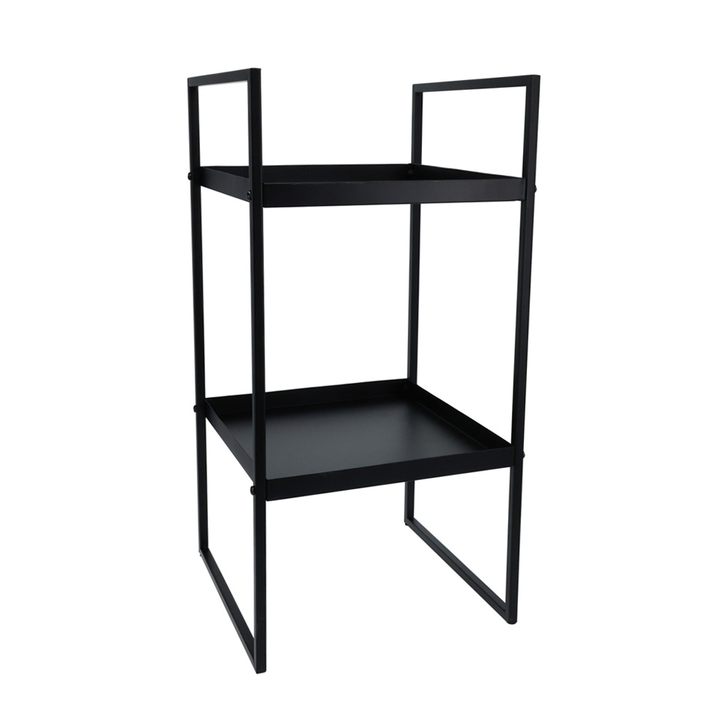 Beistelltisch Eisen 27 x 27 x 54 cm schwarz