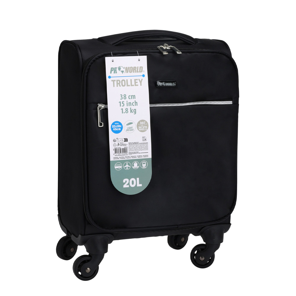 Reisekoffer Grösse S 20L schwarz