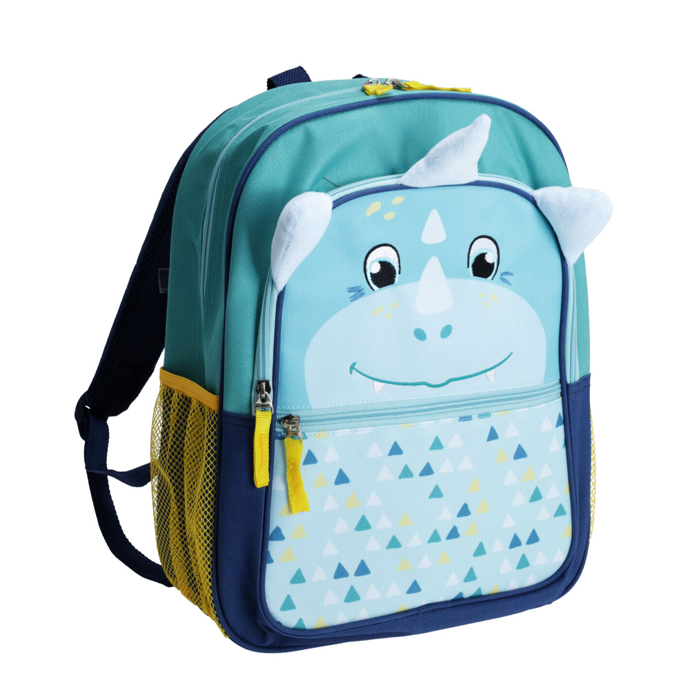 Kinderrucksack Dino 27 x 12 x 36 cm blau
