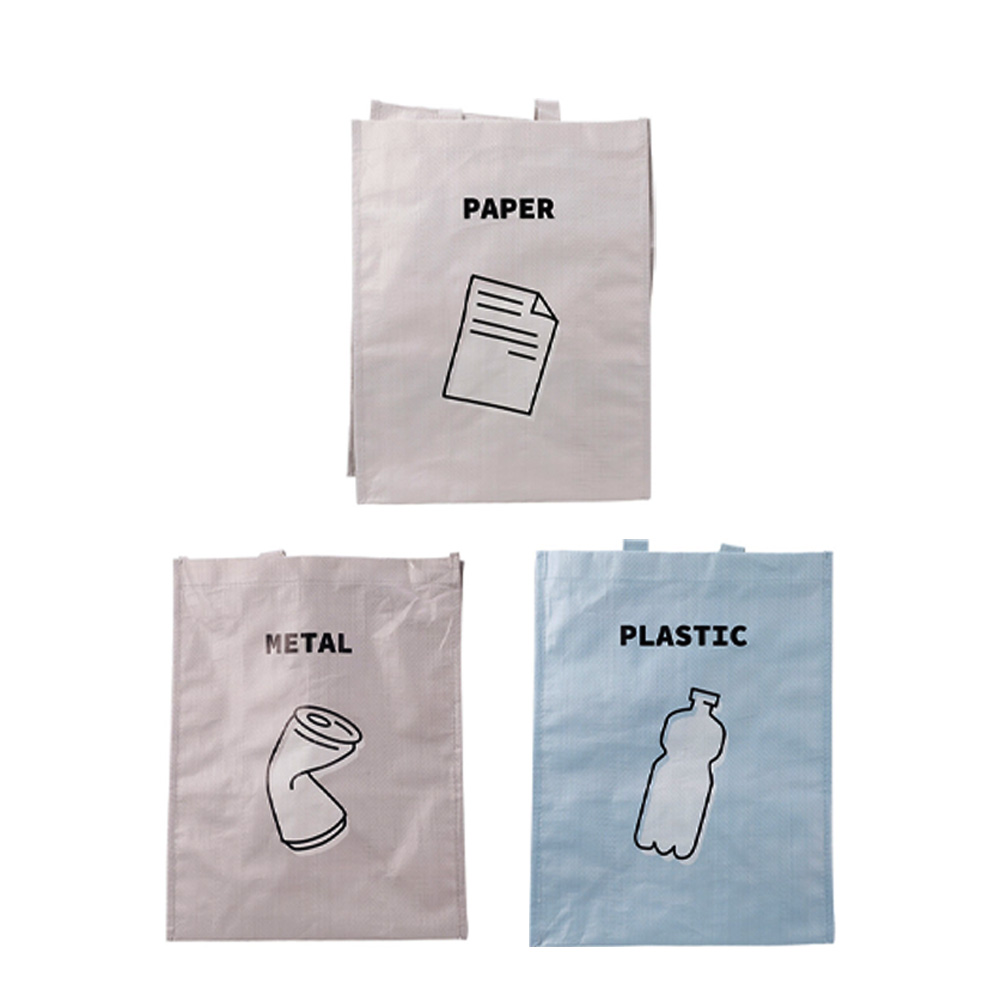 Recyclingtasche Set 30 x 30 x 39 cm 3-teilig