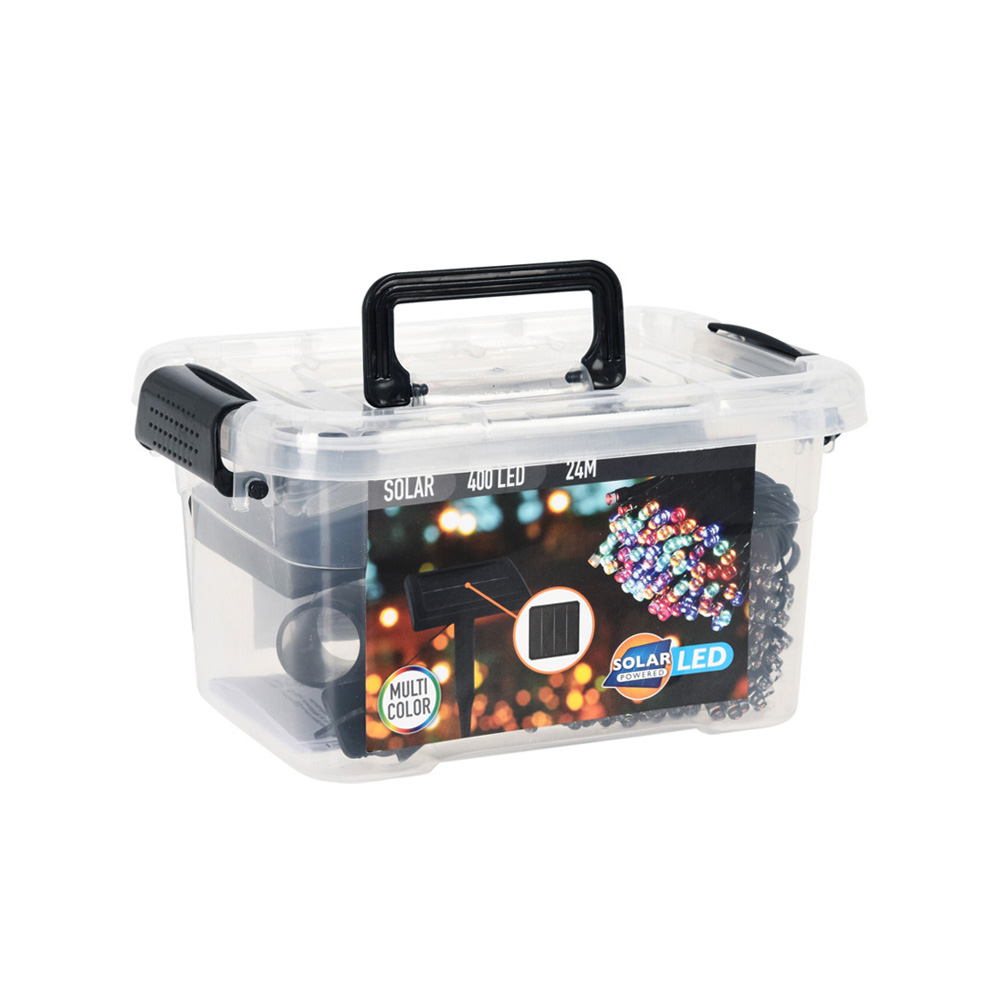 LED Solar Lichterkette 24 m bunt