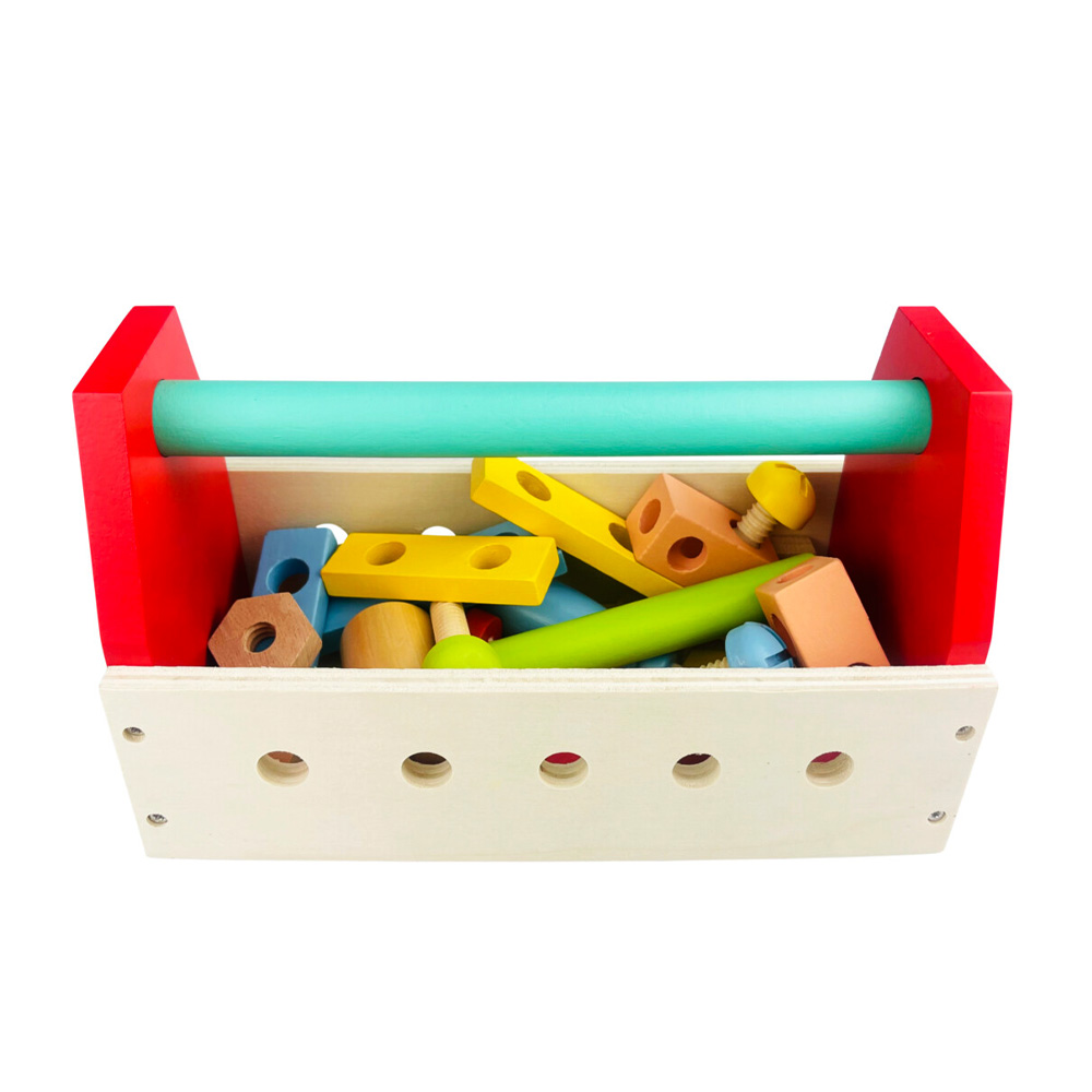 Image of Werkzeugkasten Kinder Holz 25 x 12 cm