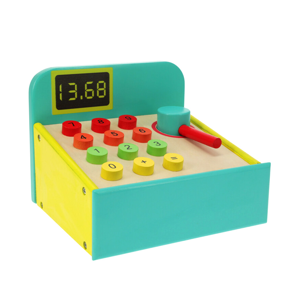 Image of Kinderkasse Set Holz 10-teilig bunt