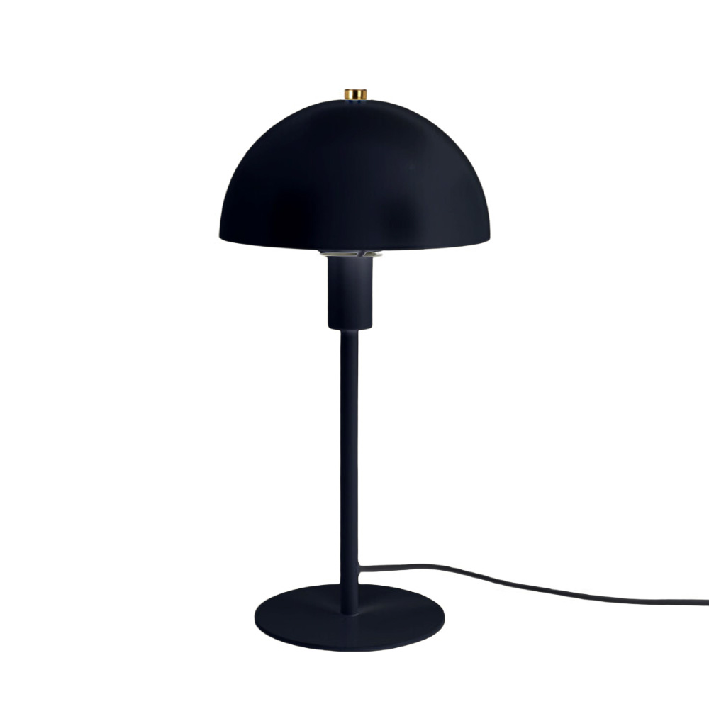 Tischlampe Metall 18 x 36 cm schwarz