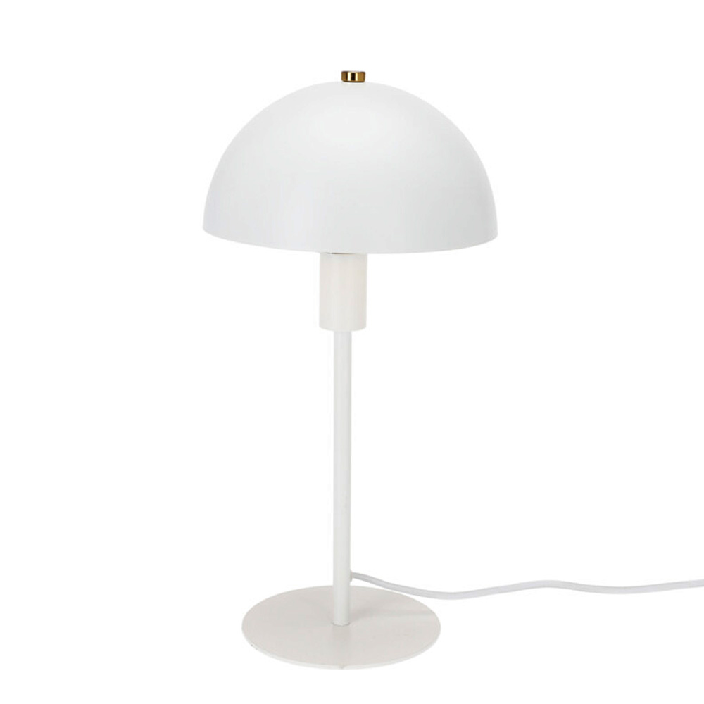 Tischlampe Metall 18 x 36 cm weiss